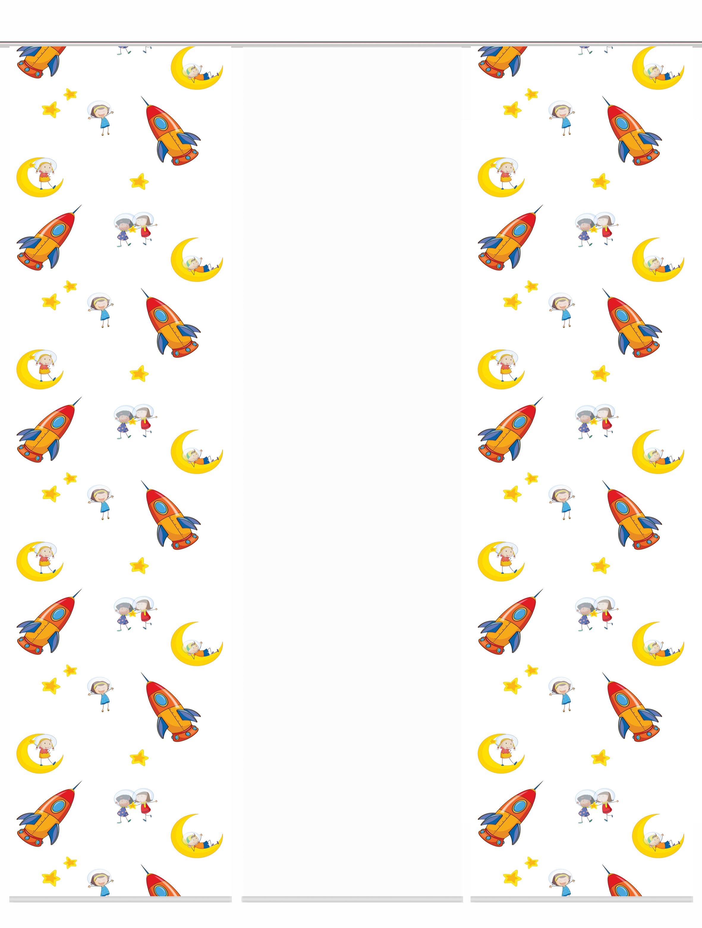 Image of HOME WOHNIDEEN Schiebegardine »LUNARO«, (3 St.), Schiebevorhang Digi 3er Set LUNARO bei Ackermann Versand Schweiz