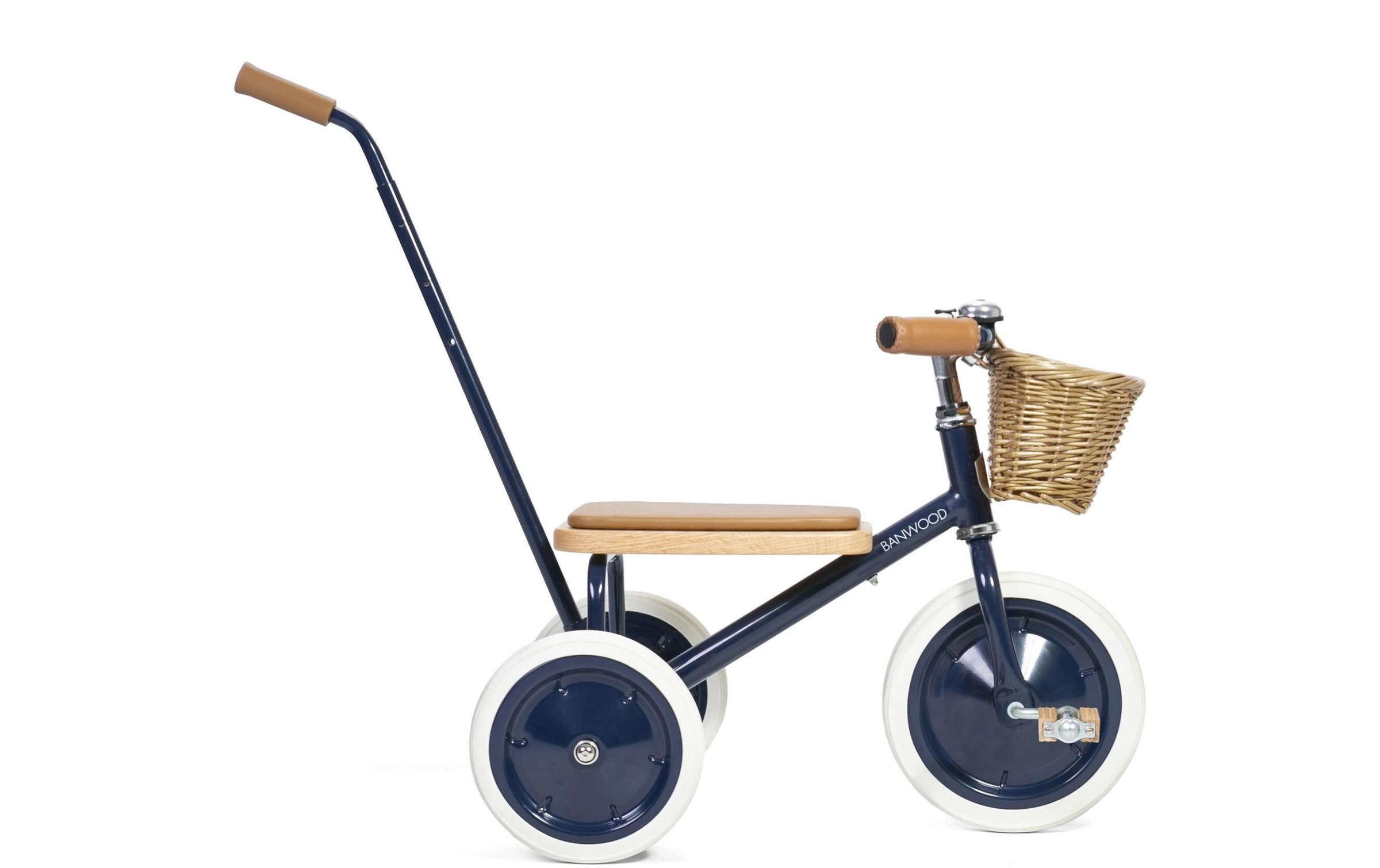   Dreirad »Banwood Trike« Retro-Dreirad mit Korb und Schiebestange