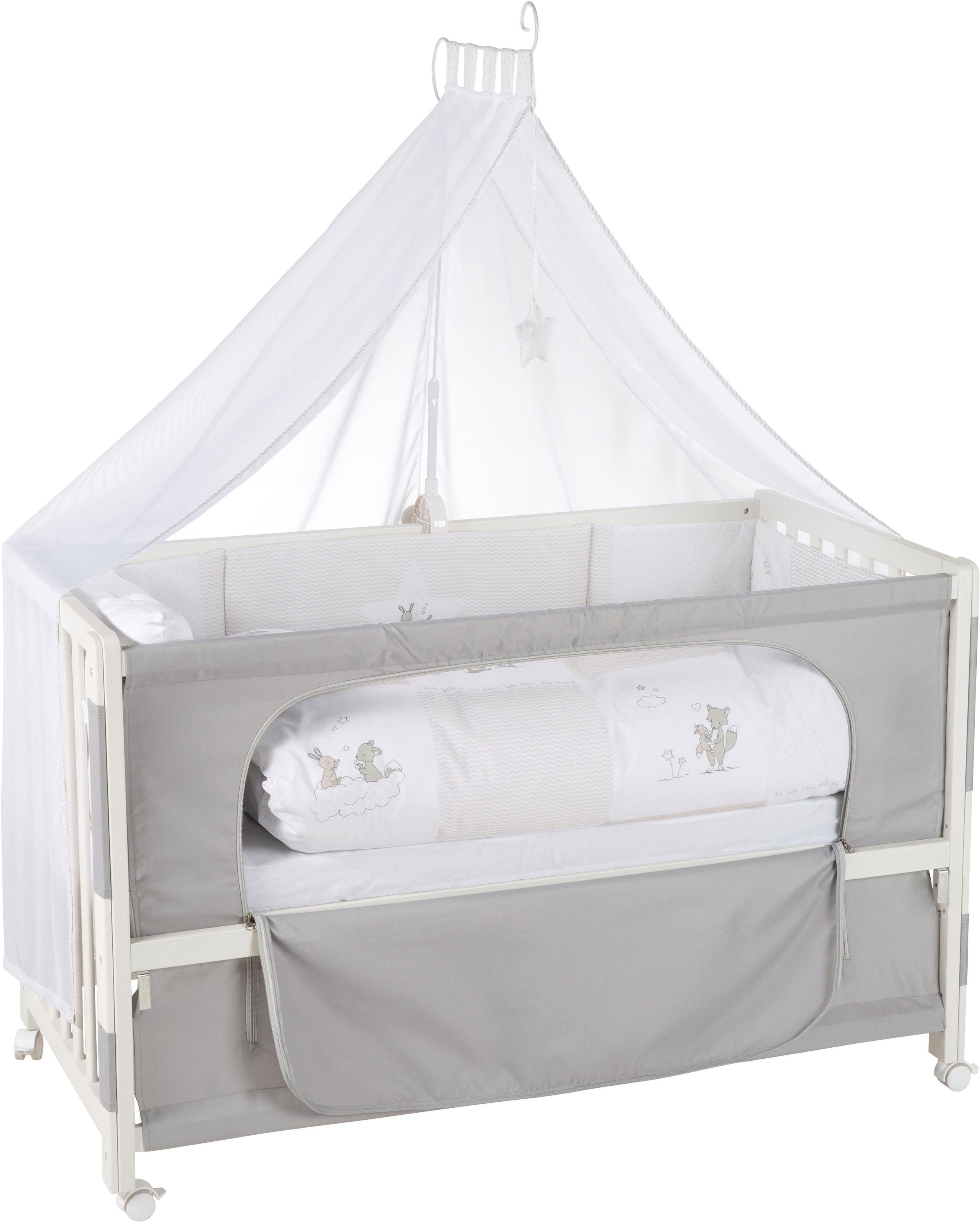 Image of roba® Babybett »Room Bed, Fox & Bunny«, (6 tlg.) bei Ackermann Versand Schweiz