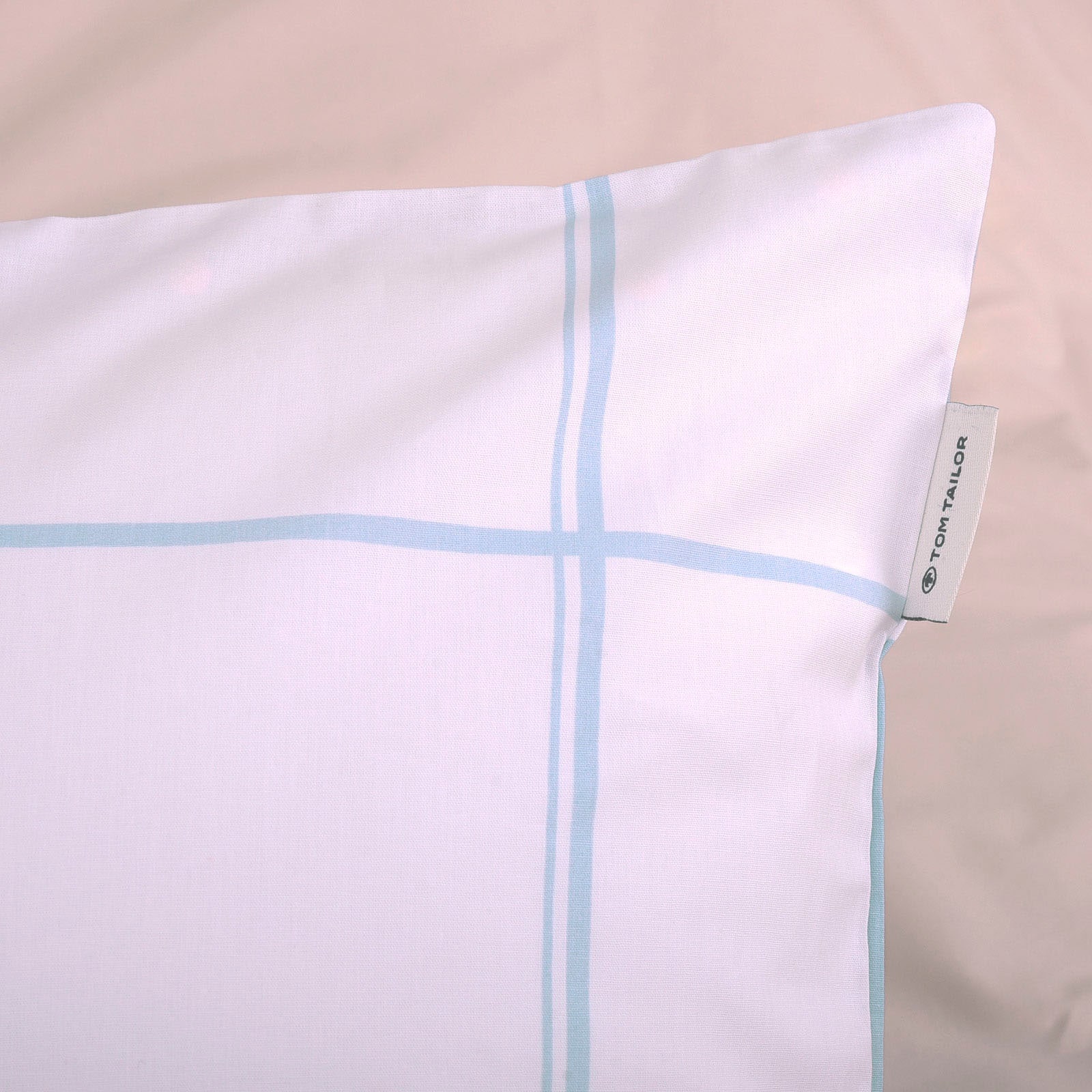 TOM TAILOR HOME Linge de lit »LARGE CHECK in Gr. 135x200cm oder 155x220cm« 2 cuis new bedroom, étiquette tissée