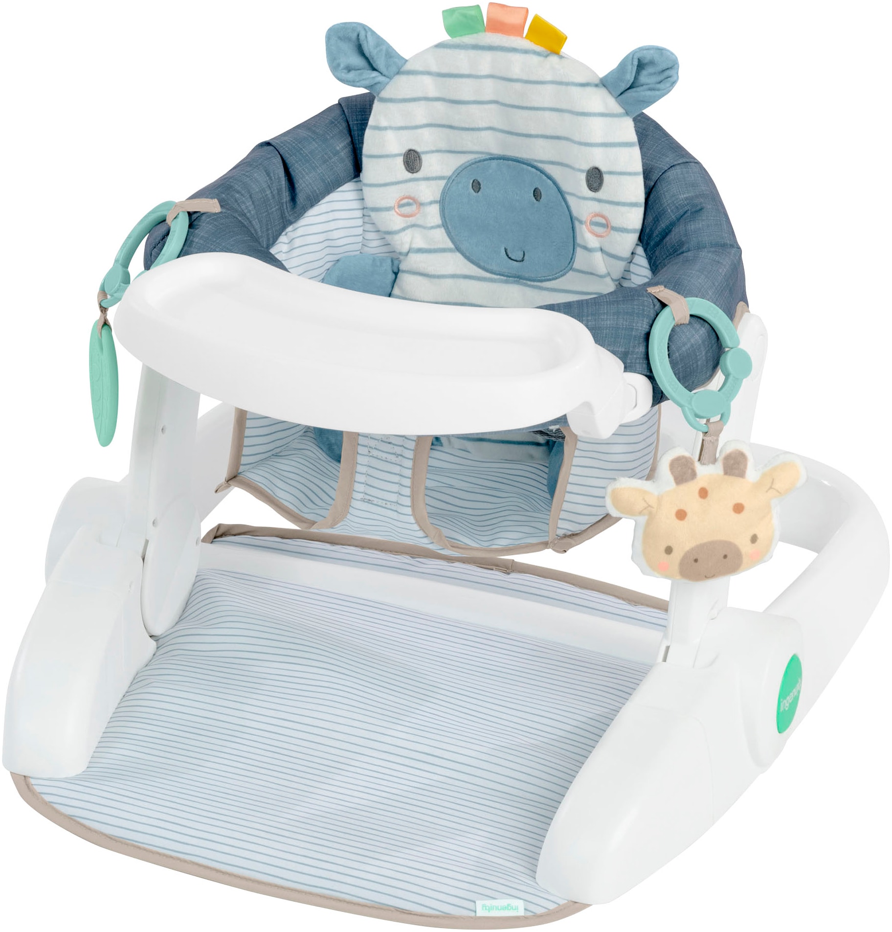 Image of ingenuity Tischsitz "Prop Spot™ Learn-to-Sit™ - Casi™" inklusive 2 Spielzeugen und 3 bunten Anhängern