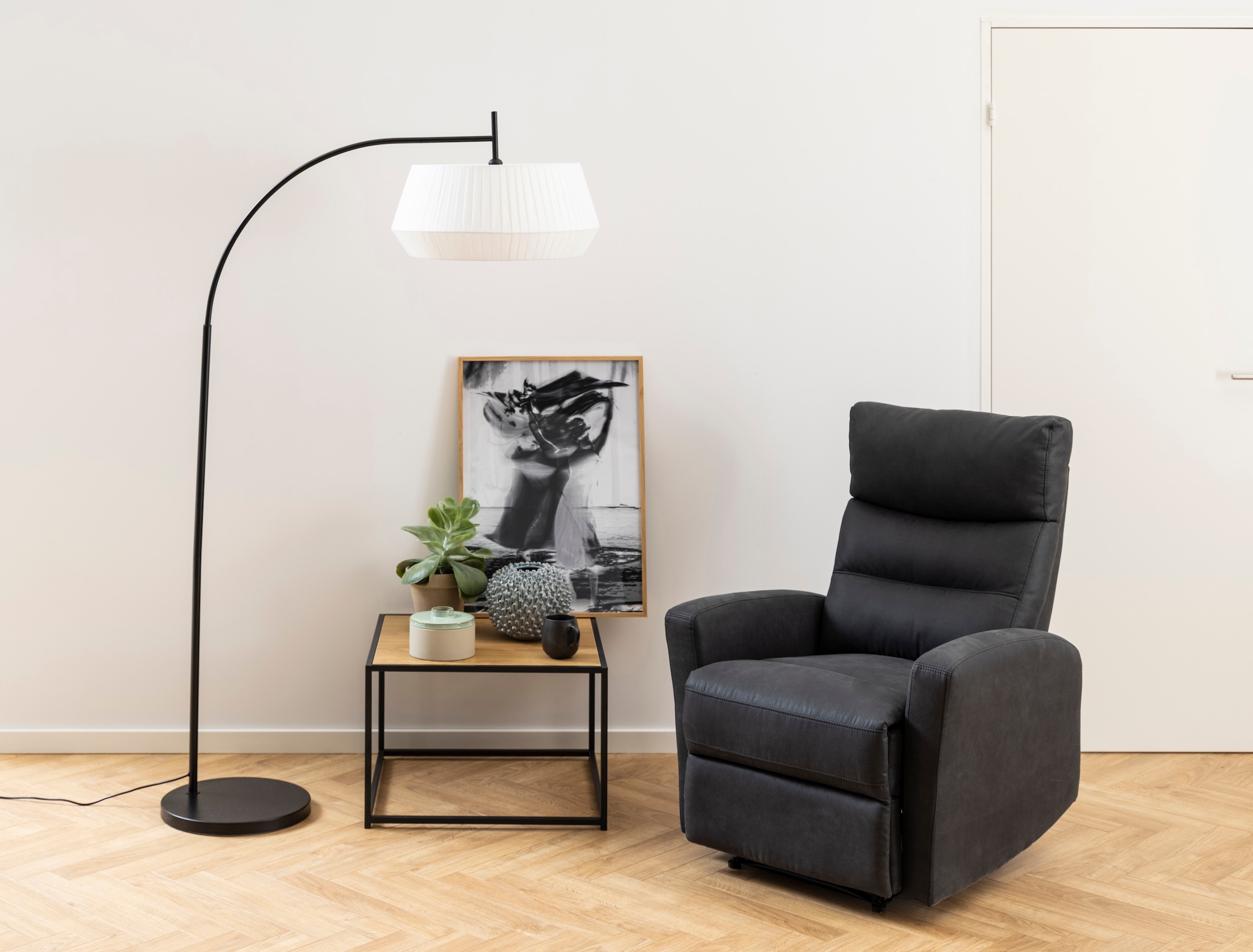 ACTONA GROUP Couchtisch Metallgestell im modernen Industrie-Look, quadratisch, Breite 60 cm