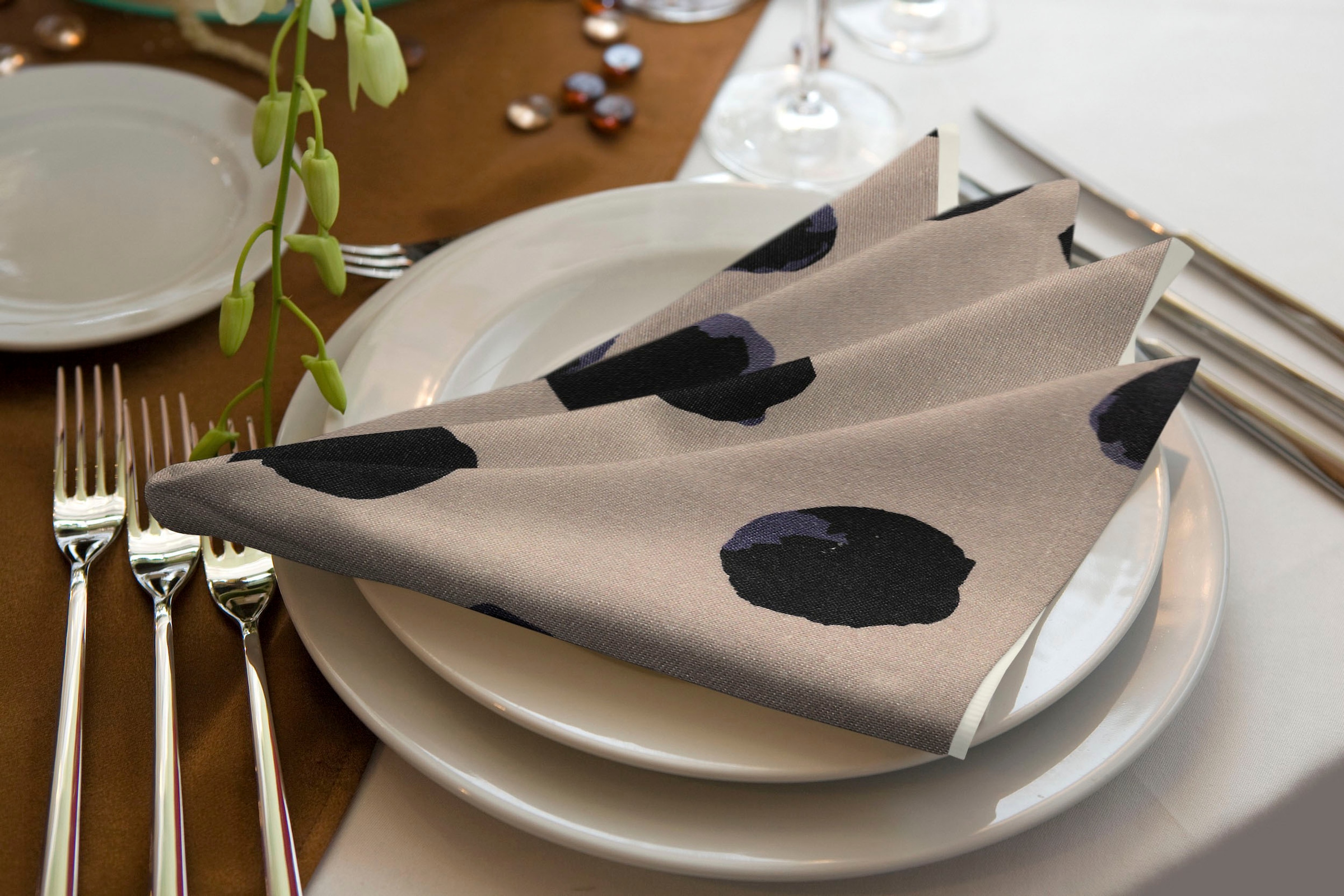 Adam Stoffserviette »Dots«, aus Bio-Baumwolle,Made in Germany