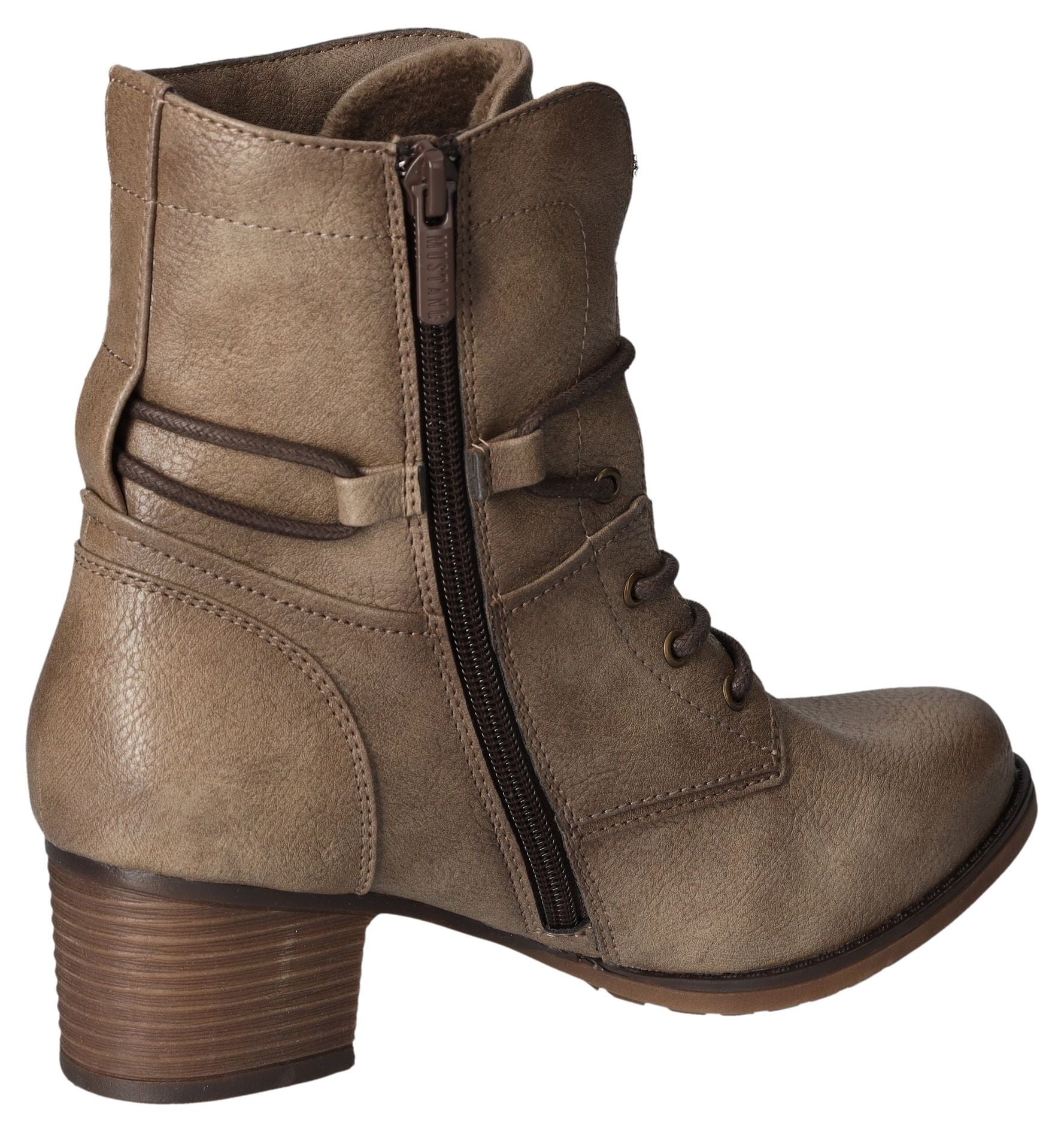 Mustang Shoes Stiefelette, Bikerboots, Stiefelette mit Innenreissverschluss