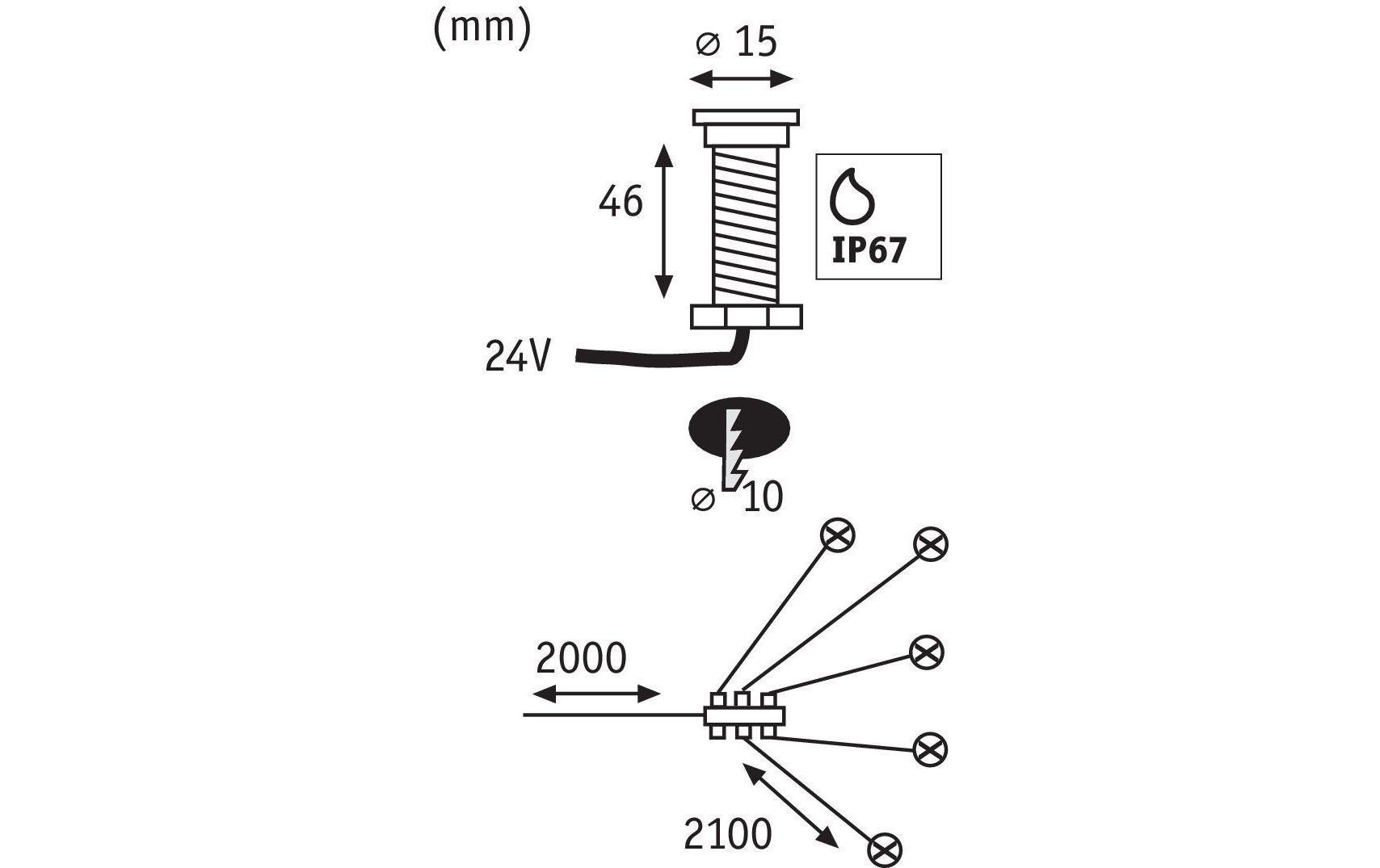 Paulmann Gartenleuchte »Plug & Shine Mi«