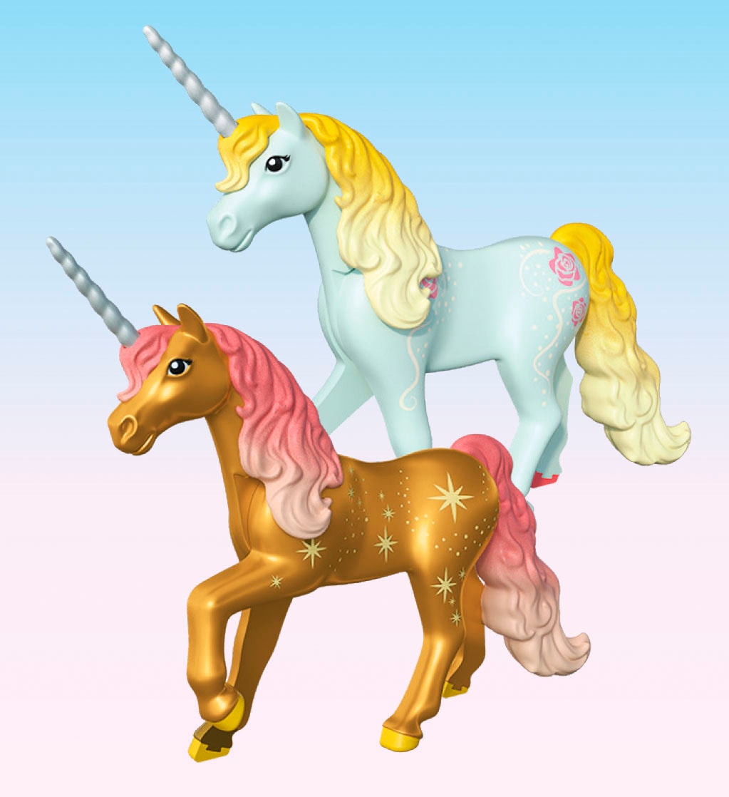 Playmobil® Konstruktions-Spielset »Gemütliches Feenzuhause mit Goldeinhorn und Stall (71838)« Princess Magic; Made in Germany