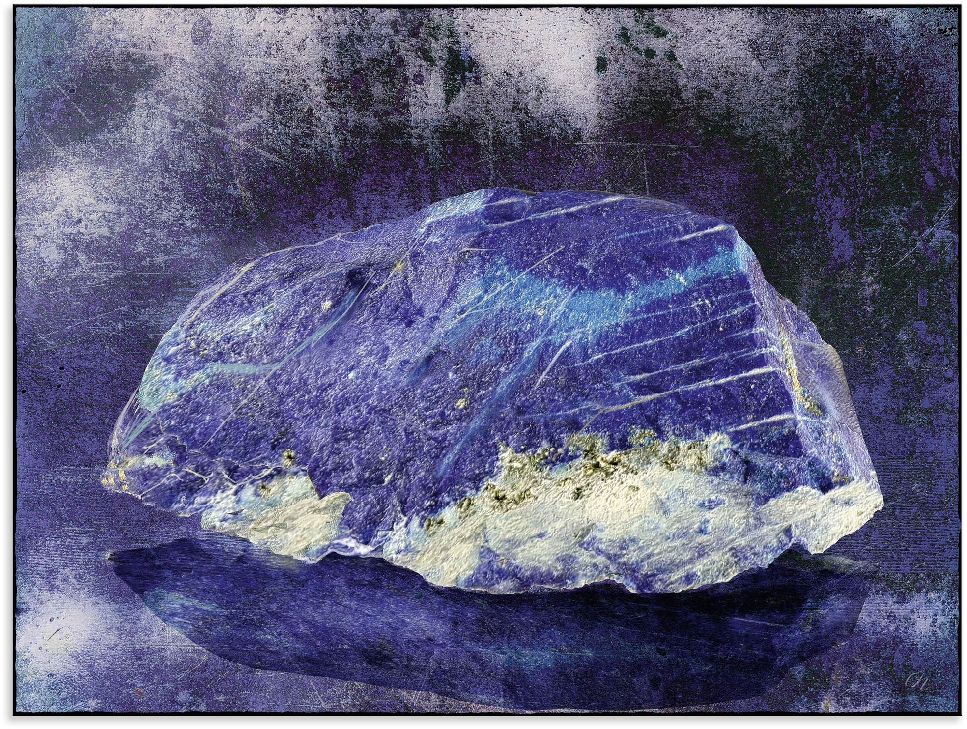 Image of Artland Wandbild »Edelstein Lapislazuli«, Zen Bilder, (1 St.), in vielen Grössen & Produktarten - Alubild / Outdoorbild für den Aussenbereich, Leinwandbild, Poster, Wandaufkleber / Wandtattoo auch für Badezimmer geeignet bei Ackermann Versand Schweiz