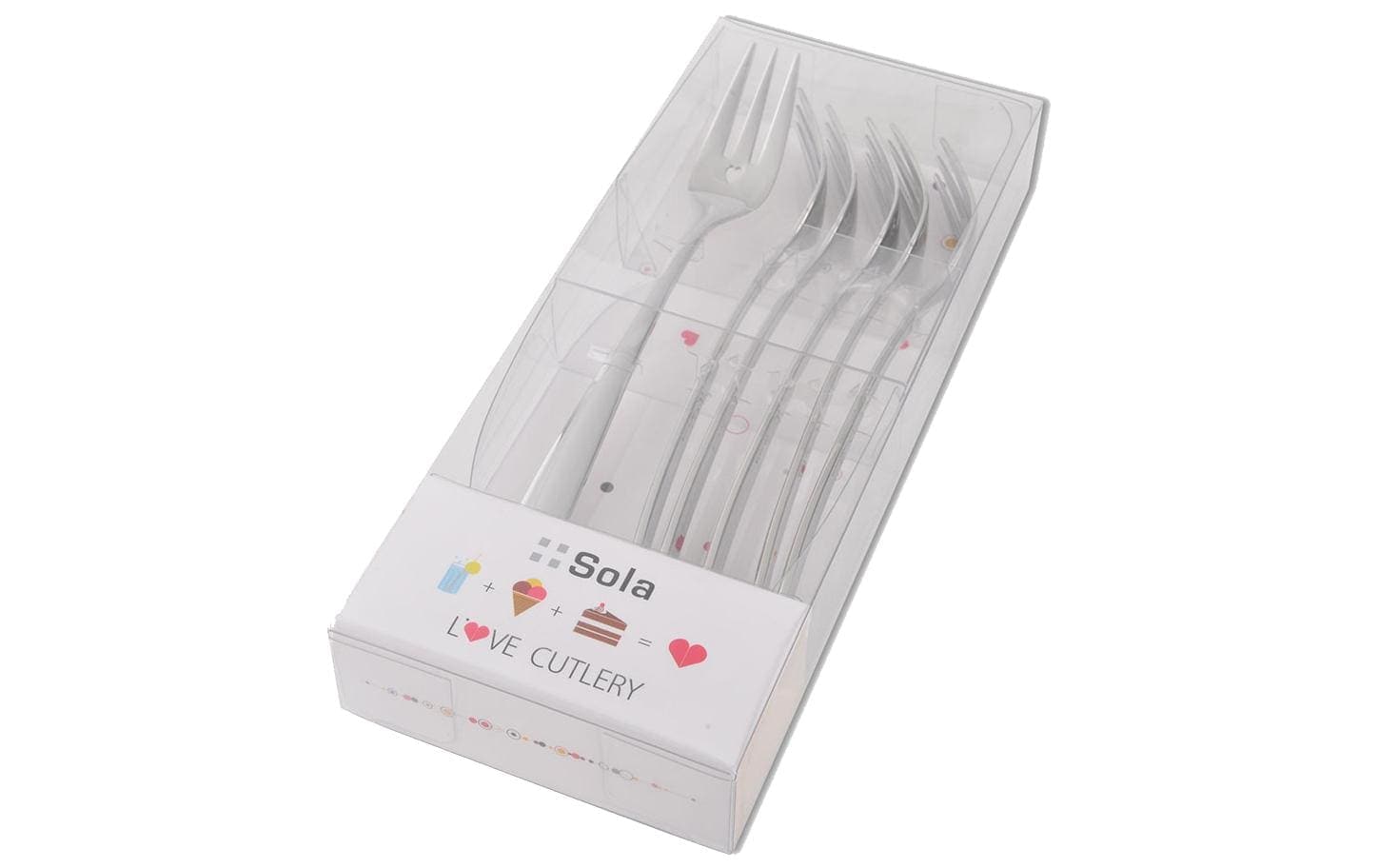 Besteck-Set »Gabel-Set S-Line 6-teilig, Chr«, (6 tlg.)