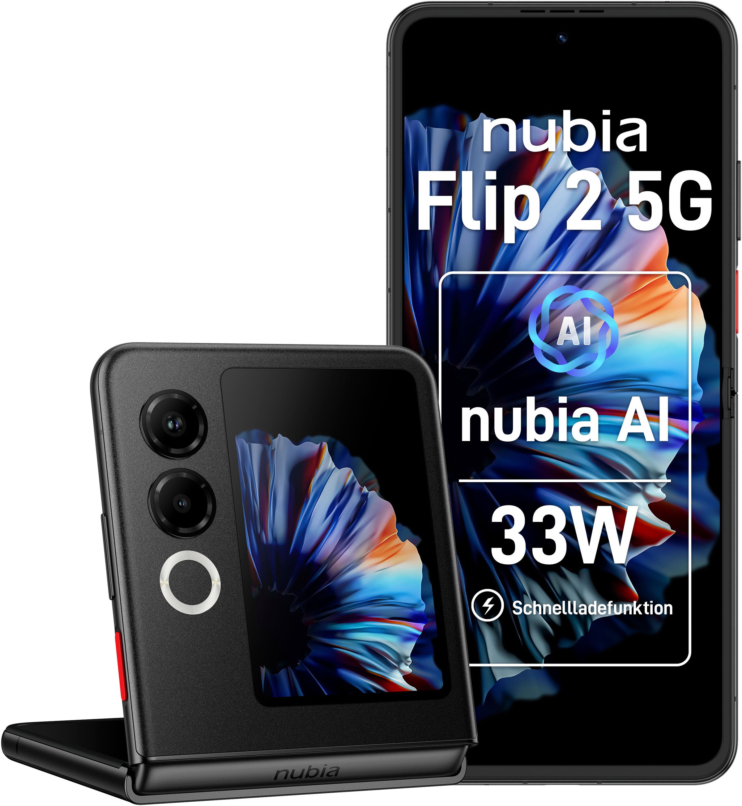 Image of Nubia Smartphone "Flip 2" night black