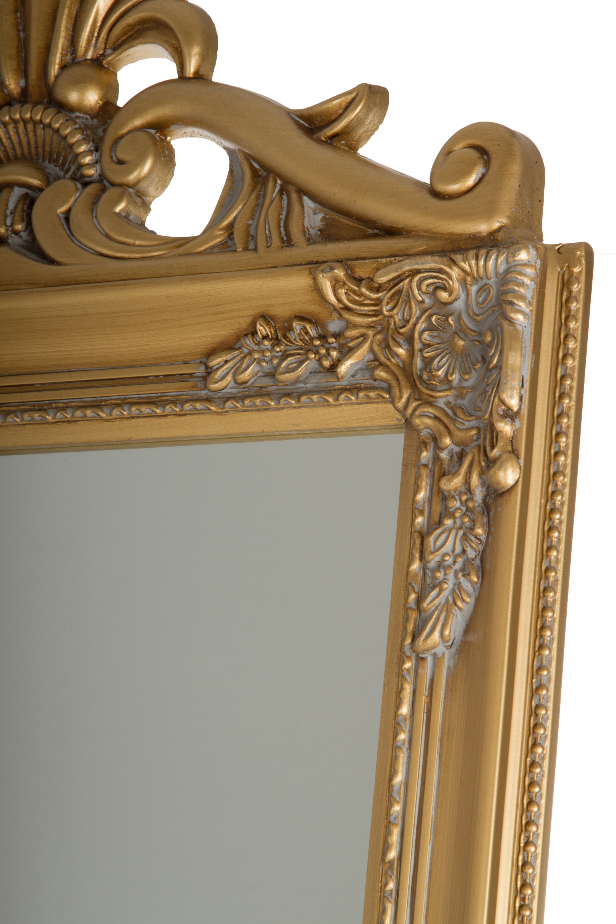 GOODproduct Miroir déco »King, Ganzkörperspiegel Barock Antikstil« miroir sur pied avec ornements élaborés, HxL : 180x45 cm