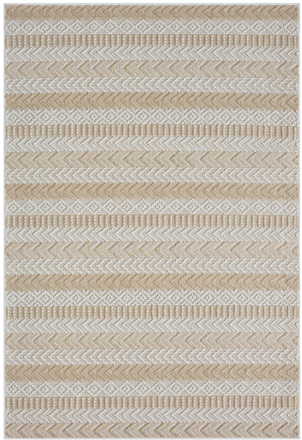 Myflair Möbel & Accessoires Teppich »Piazza, LAGERRÄUMUNG!« rechteckig 8 mm Höhe modernes Design, gestreift, In & Outdoor geeignet, Balkon, Terrasse