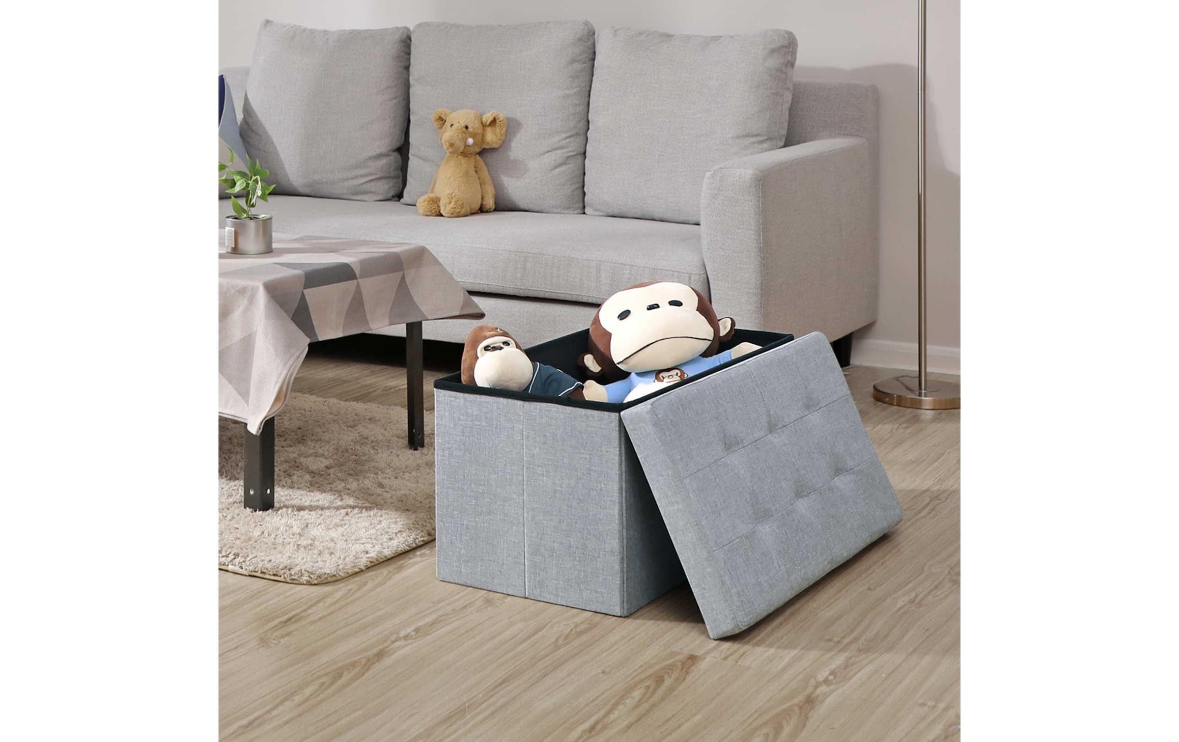 SONGMICS Sitztruhe »Ottomane mit Stauraum 76 x 38 cm«