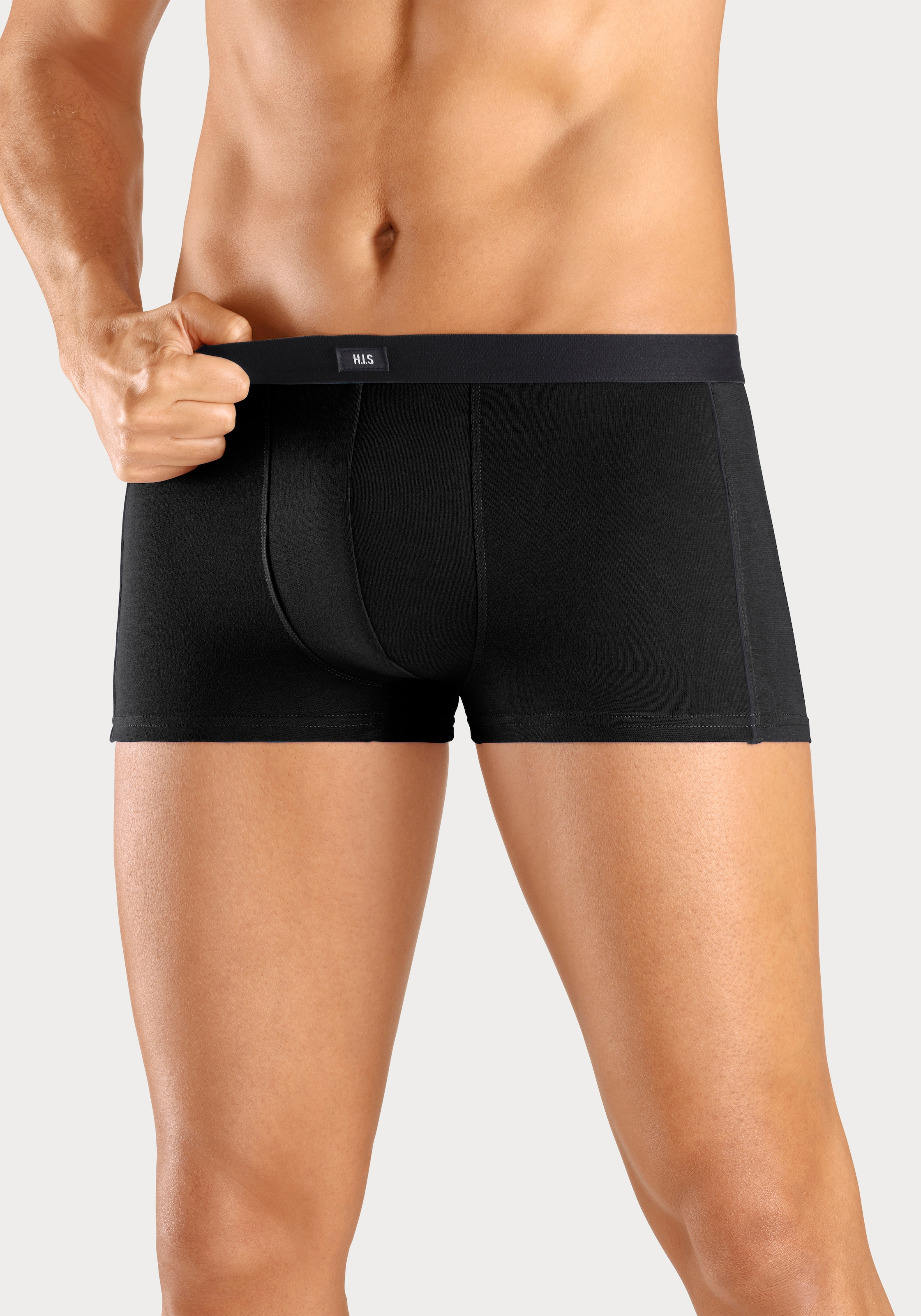 H.I.S Hipster, (Packung, 3 St.), knapp sitzende Boxershorts aus Baumwollmischung