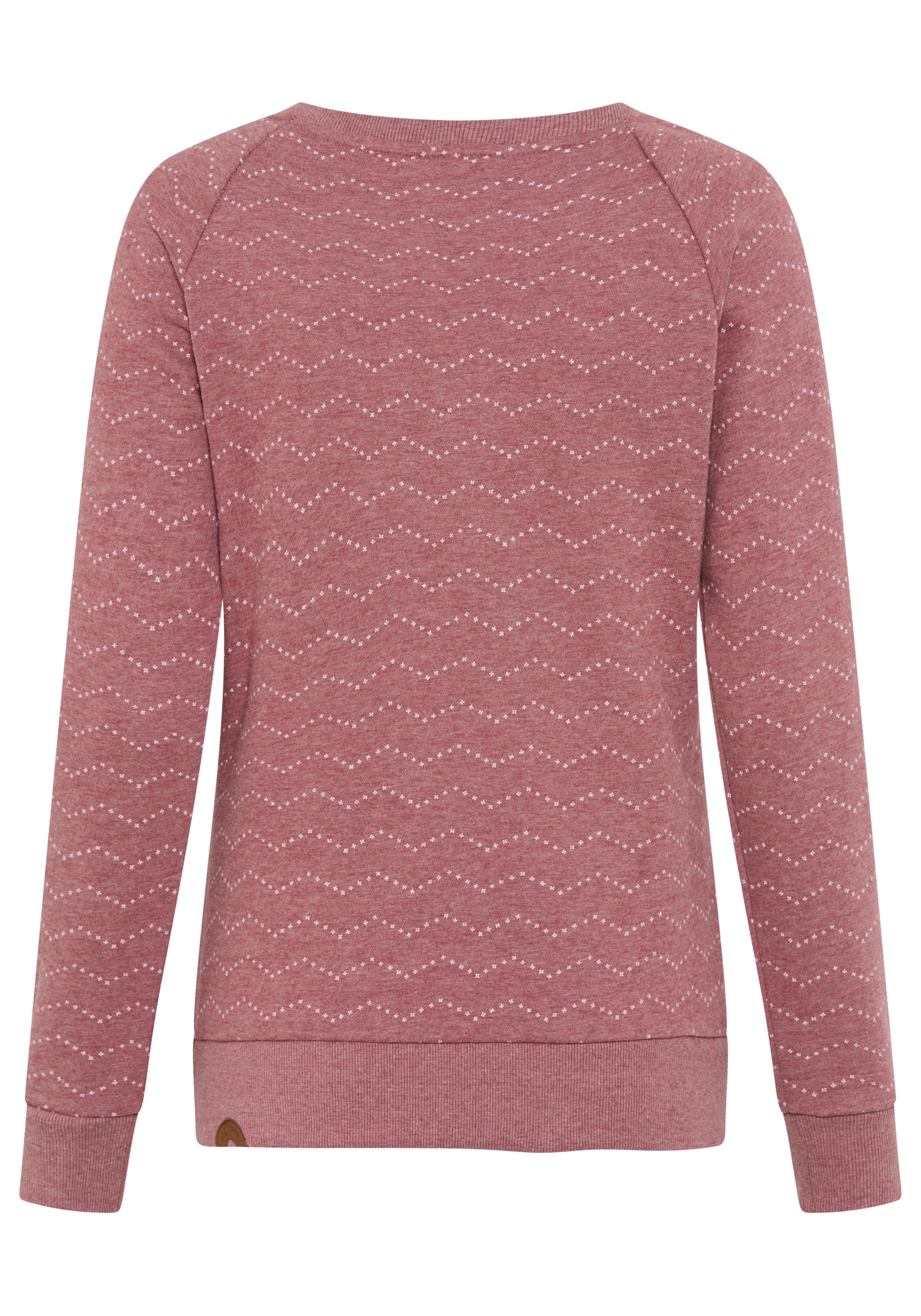 Ragwear Sweatshirt »DARIA ZIG ZAG O«, mit Zierknöpfen am Ausschnitt

