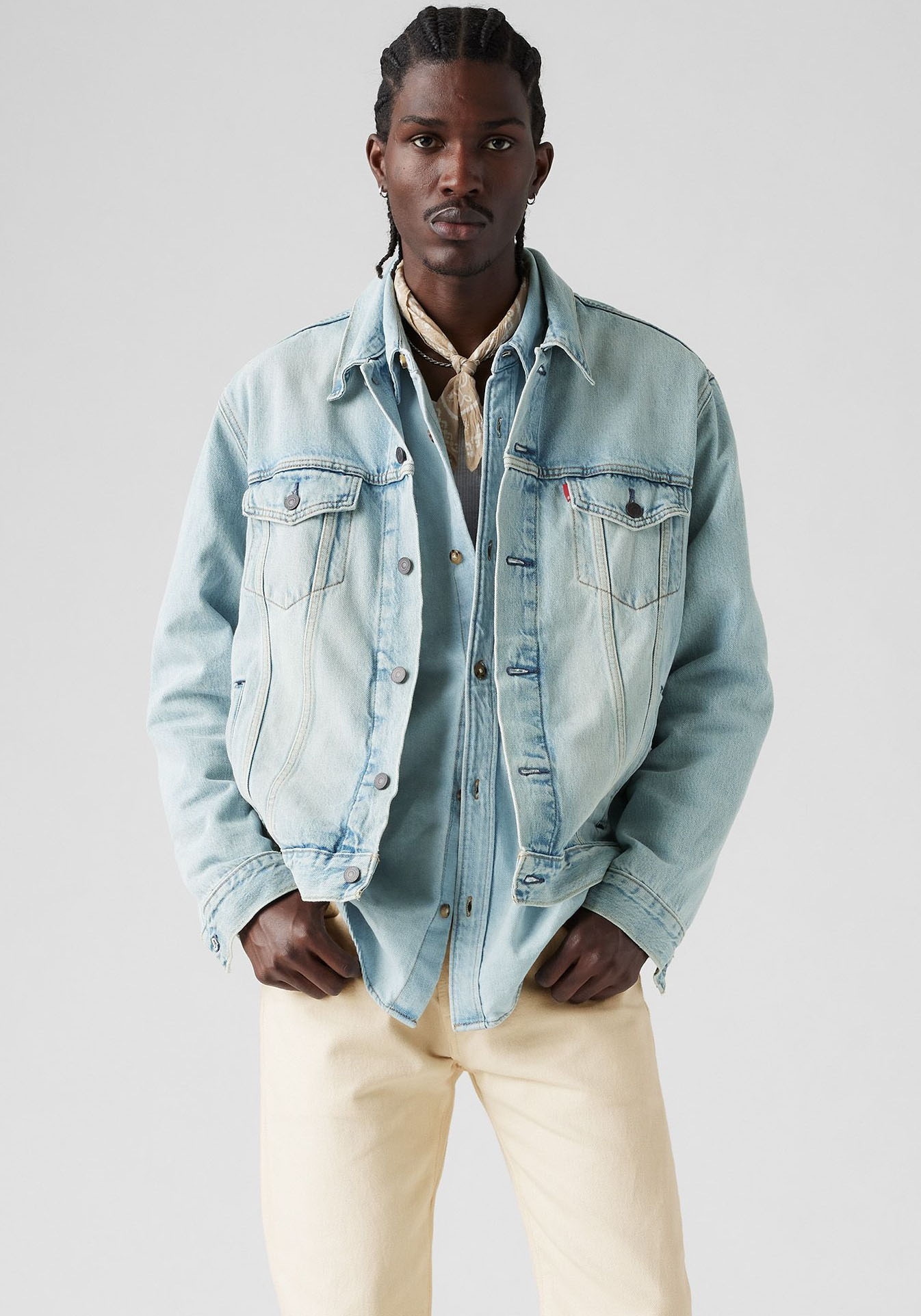 Levi's® Jeansjacke »VINTAGE FIT TRUCKER JKT«, ohne Kapuze, mit Knopfleiste