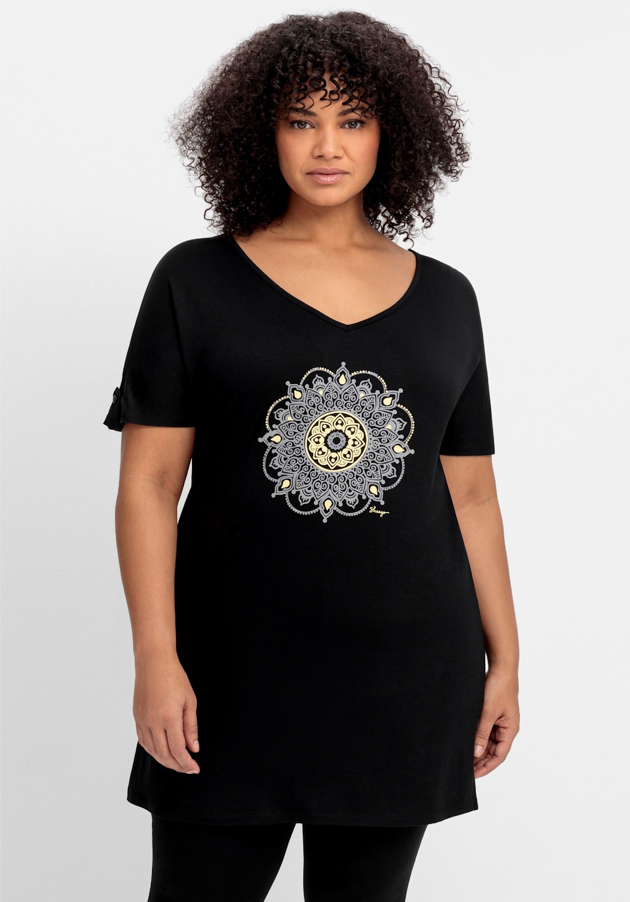 Image of Sheego Shirtbluse "Longshirt" 1