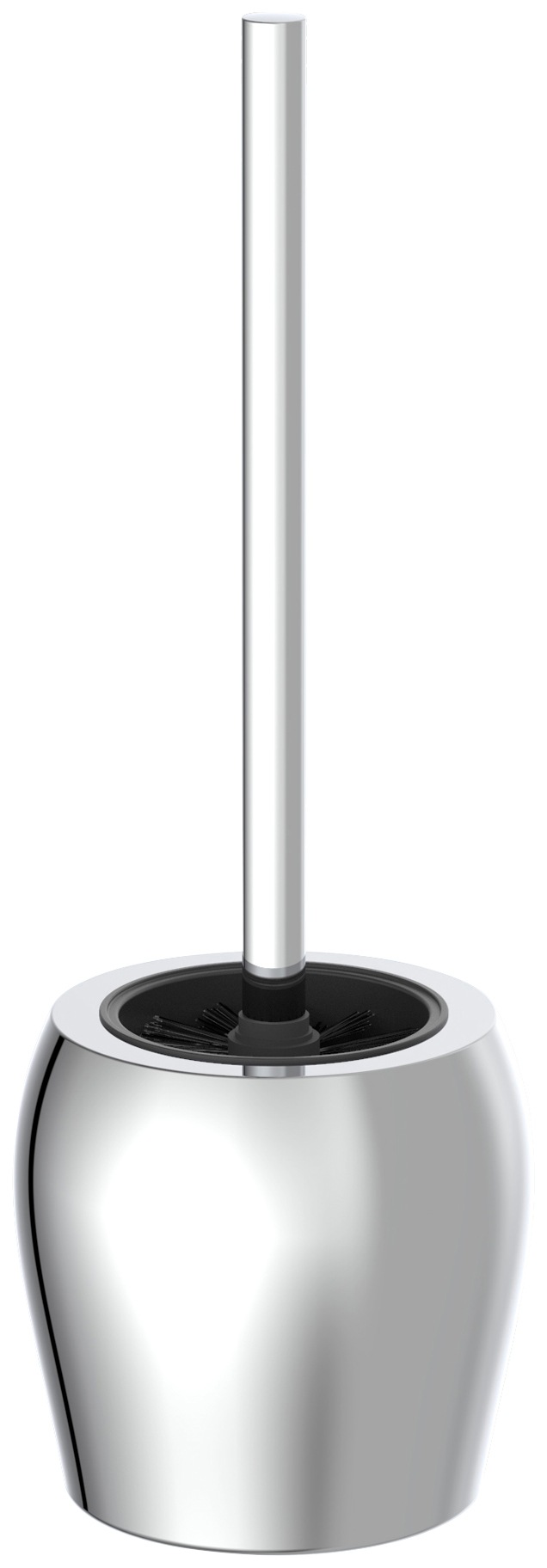Image of Eisl WC-Reinigungsbürste, aus Edelstahl, Edelstahl beschichtet, WC Bürstengarnitur freistehend, mit auswechselbarem Bürstenkopf, Klobürstenhalter ohne Bohren in Chrom bei Ackermann Versand Schweiz