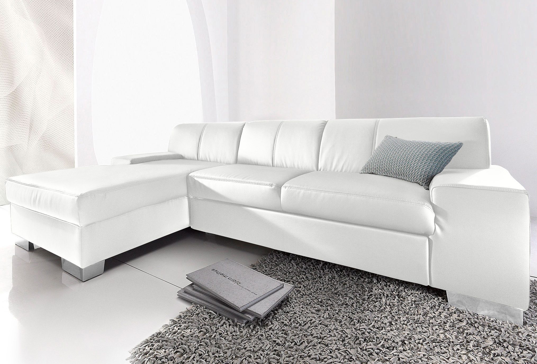 Image of DOMO collection Ecksofa "Star, zeitlose Formensprache, elegante Optik, Breite 248cm, L-Form" wahlweise mit Bettfunktion, OTTOs Choice