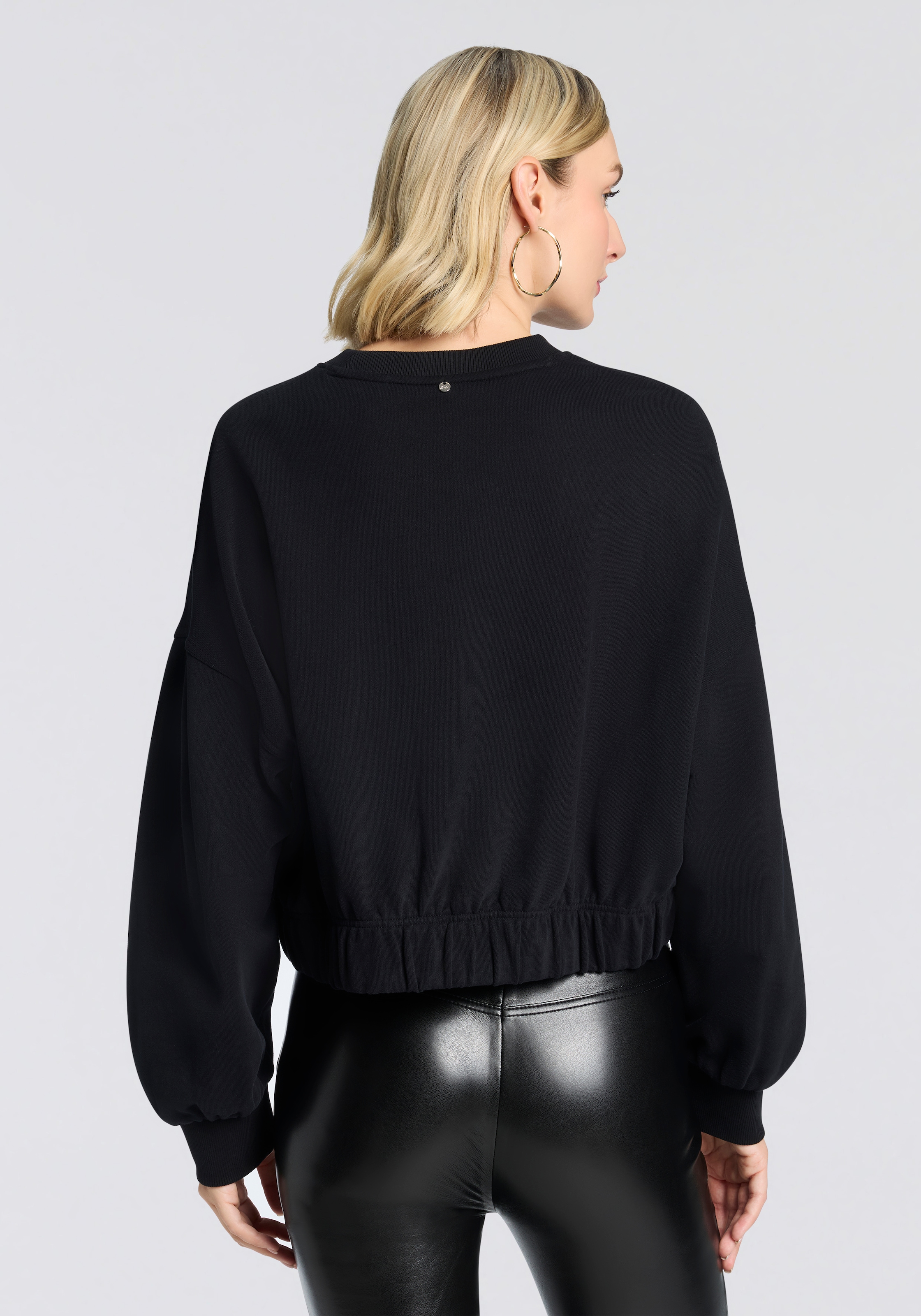 BOSS ORANGE Sweatshirt »Easton Premium Damenmode« mit Rundhals, Logoapplikation