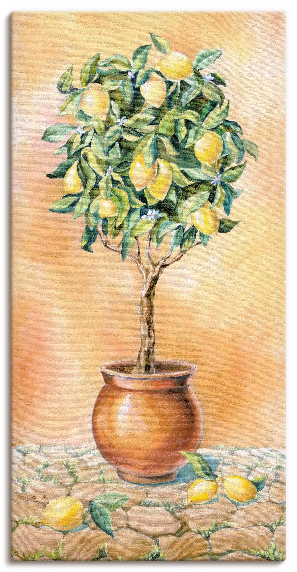 Image of Artland Wandbild "Zitronenbaum I" Pflanzen 1 Stk. tlg. als Alubild, Leinwandbild in verschied. Grössen
