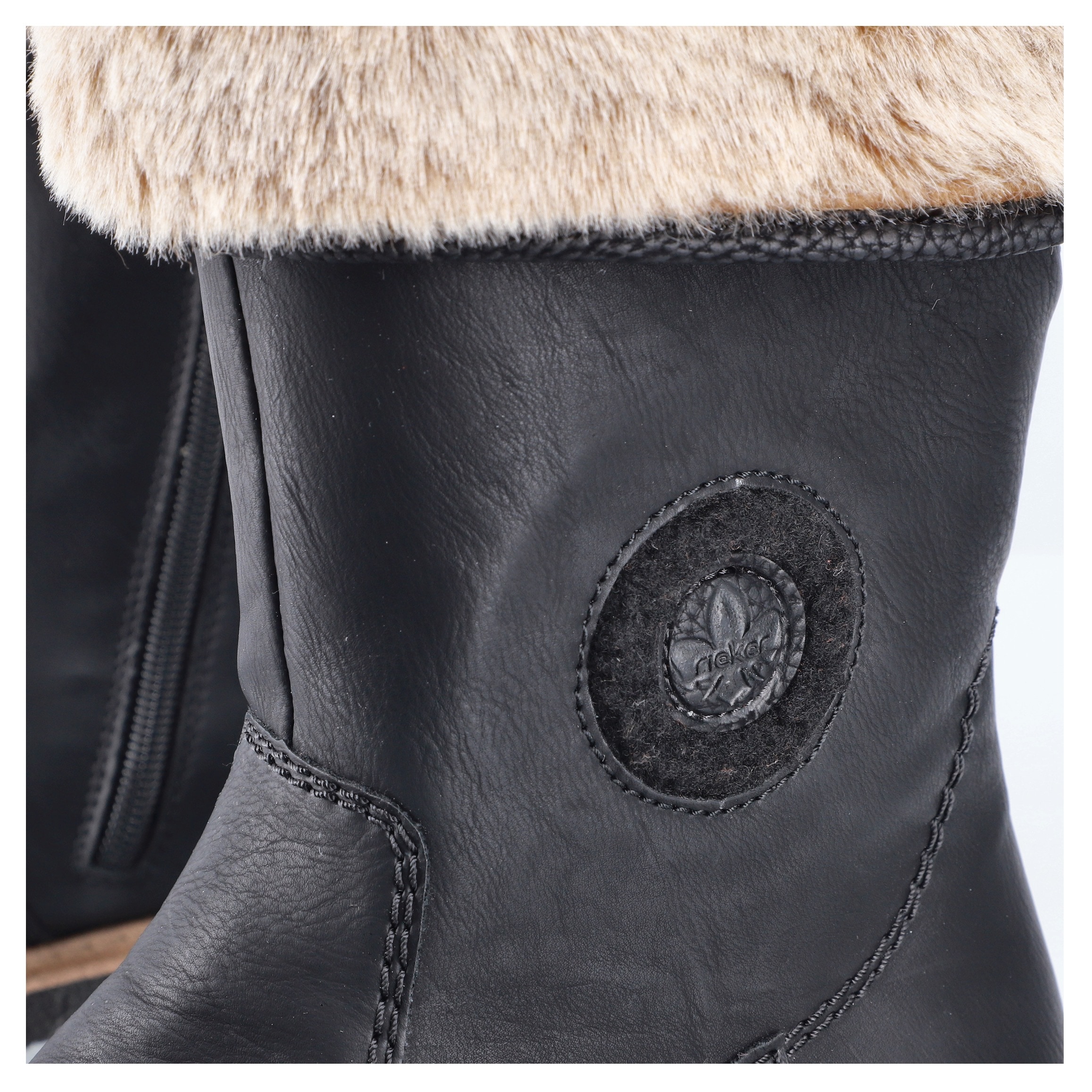 Rieker Winterstiefelette, Winterboots, Warmfutter, Blockabsatz, mit Innenreissverschluss