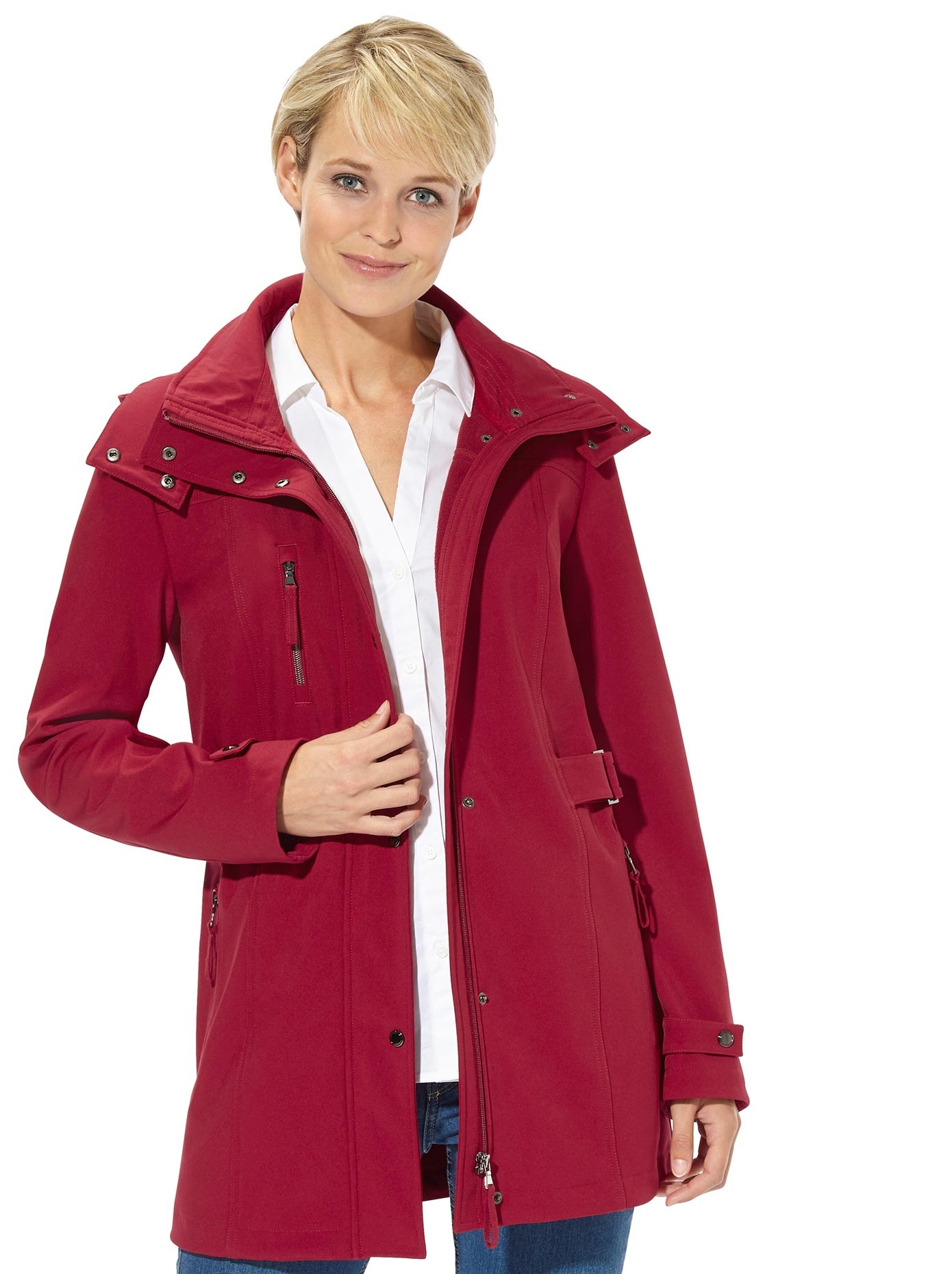 Jacke in Softshell-Qualität