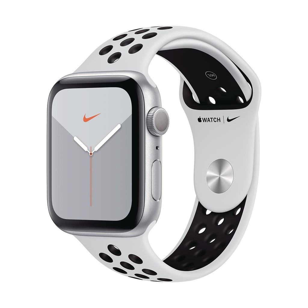 Image of Apple Smartwatch »Serie Nike 5, GPS, 44 mm Aluminium-Gehäuse mit Nike-Sportarmband«, (Watch OS MX3V2FD/A) bei Ackermann Versand Schweiz