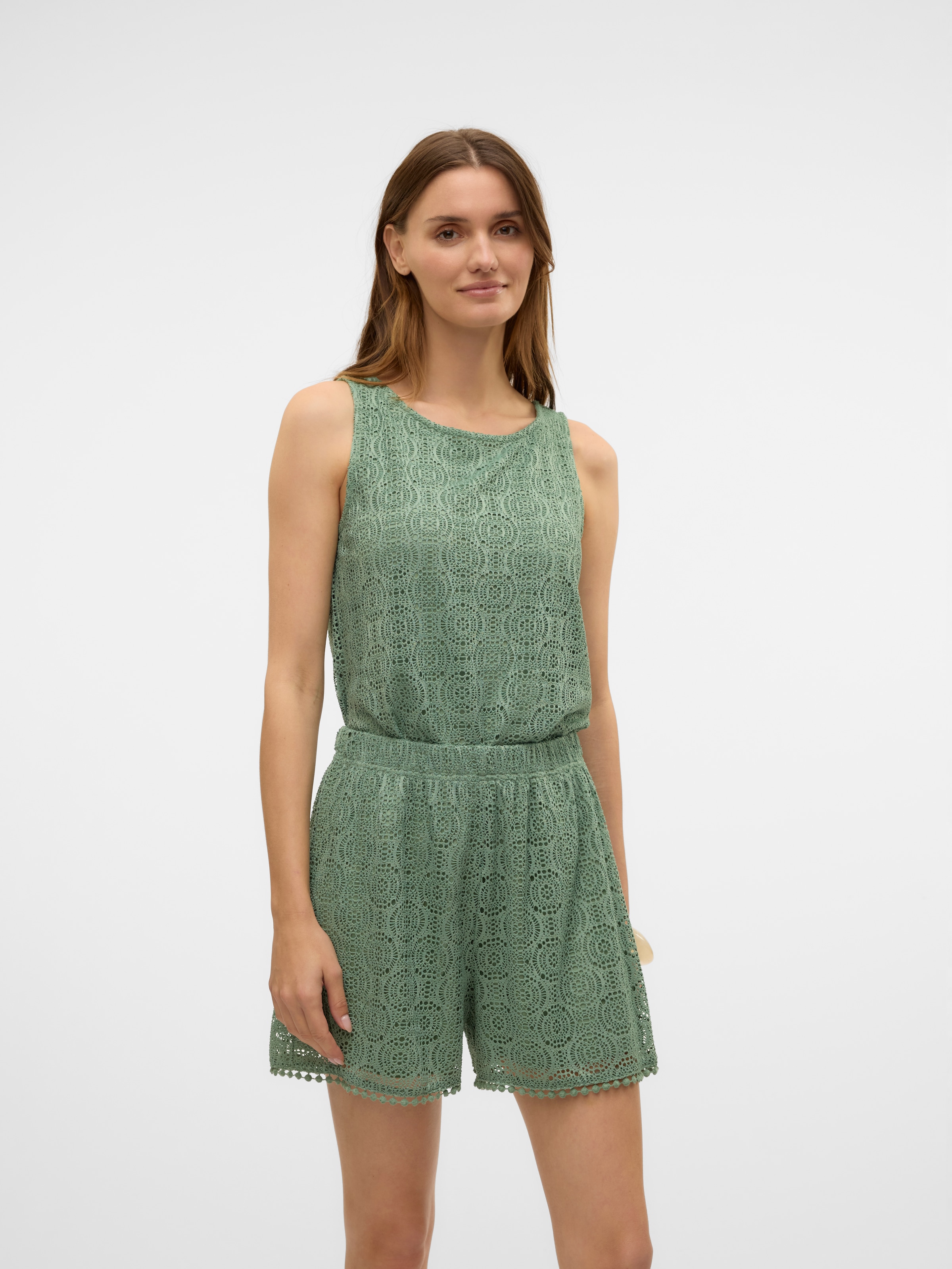 Vero Moda Spitzentop »VMMAYA TANK TOP JRS VO« Materialmix, regular fit