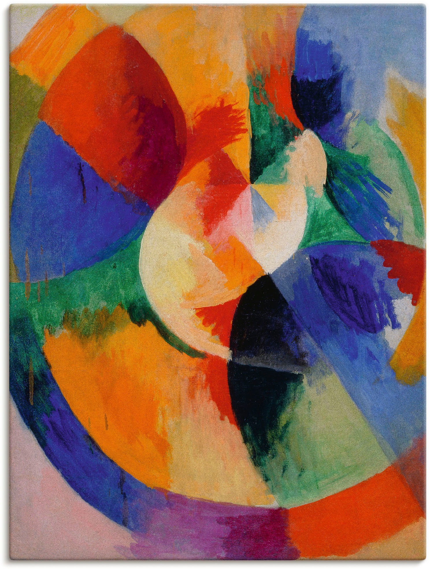 Image of Artland Wandbild »Kreisformen, Sonne 1912/13«, Muster, (1 St.), in vielen Grössen & Produktarten -Leinwandbild, Poster, Wandaufkleber / Wandtattoo auch für Badezimmer geeignet bei Ackermann Versand Schweiz