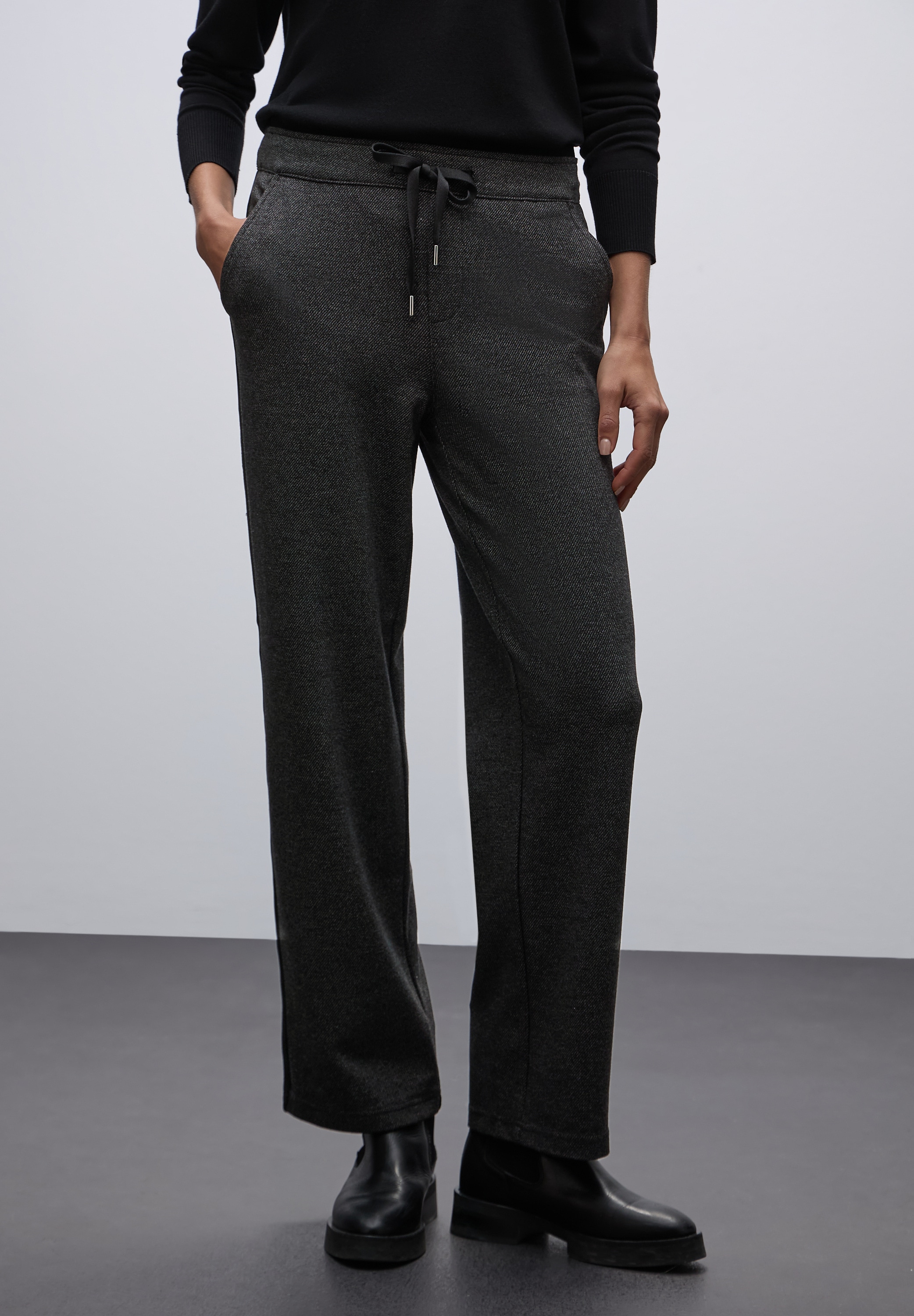 Image of STREET ONE Schlupfhose mit elastischem Bund