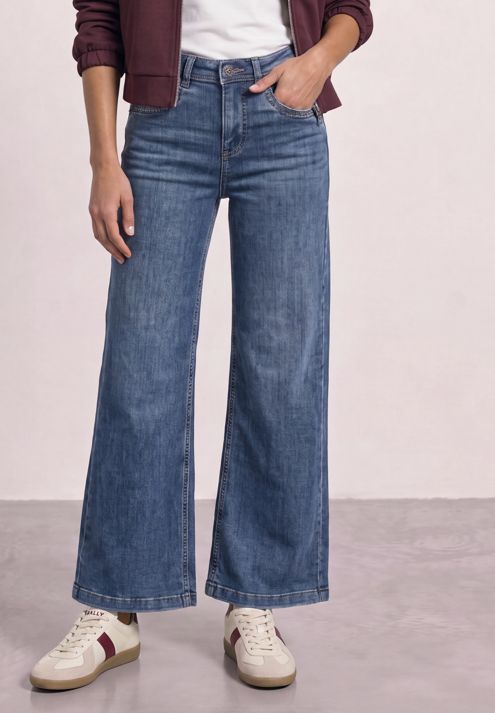 Image of STREET ONE 5-Pocket-Jeans "Style Emee" High Waist, Wide Leg