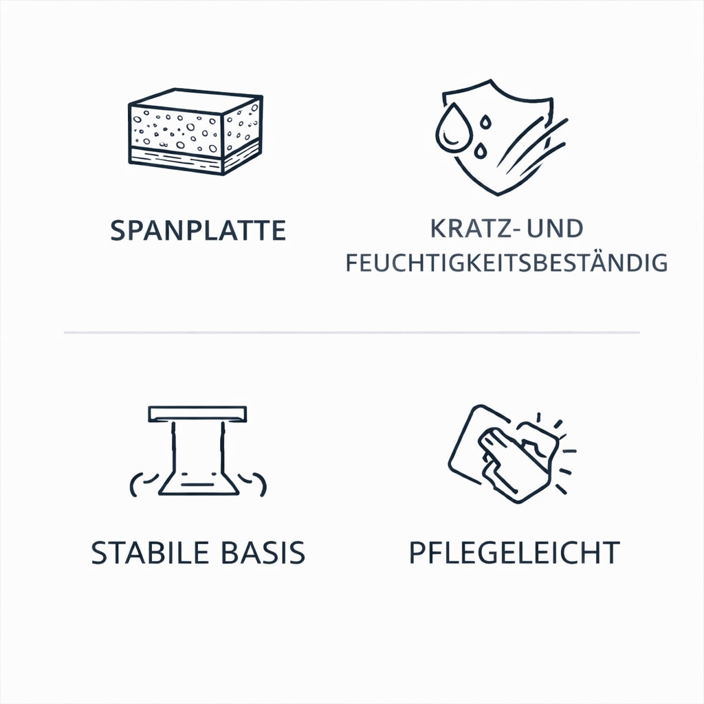 GOODproduct Esstisch »Square Säulentisch, Küchentisch, Bistrotisch, Kompakt-Esstisch« Quadratischer Esstisch; verschiedene Farben erhältlich; Breite: 70 cm