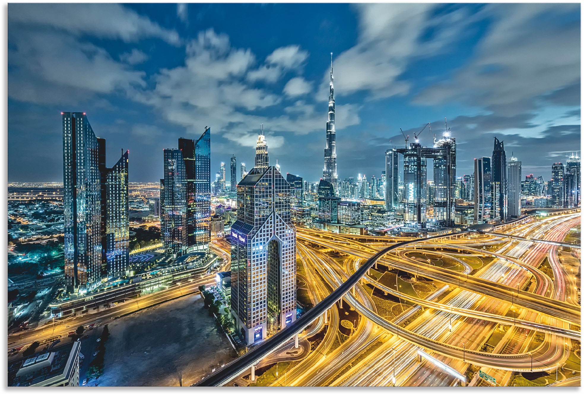 Image of Artland Wandbild »Dubai III«, Bilder von Asien, (1 St.), in vielen Grössen & Produktarten - Alubild / Outdoorbild für den Aussenbereich, Leinwandbild, Poster, Wandaufkleber / Wandtattoo auch für Badezimmer geeignet bei Ackermann Versand Schweiz