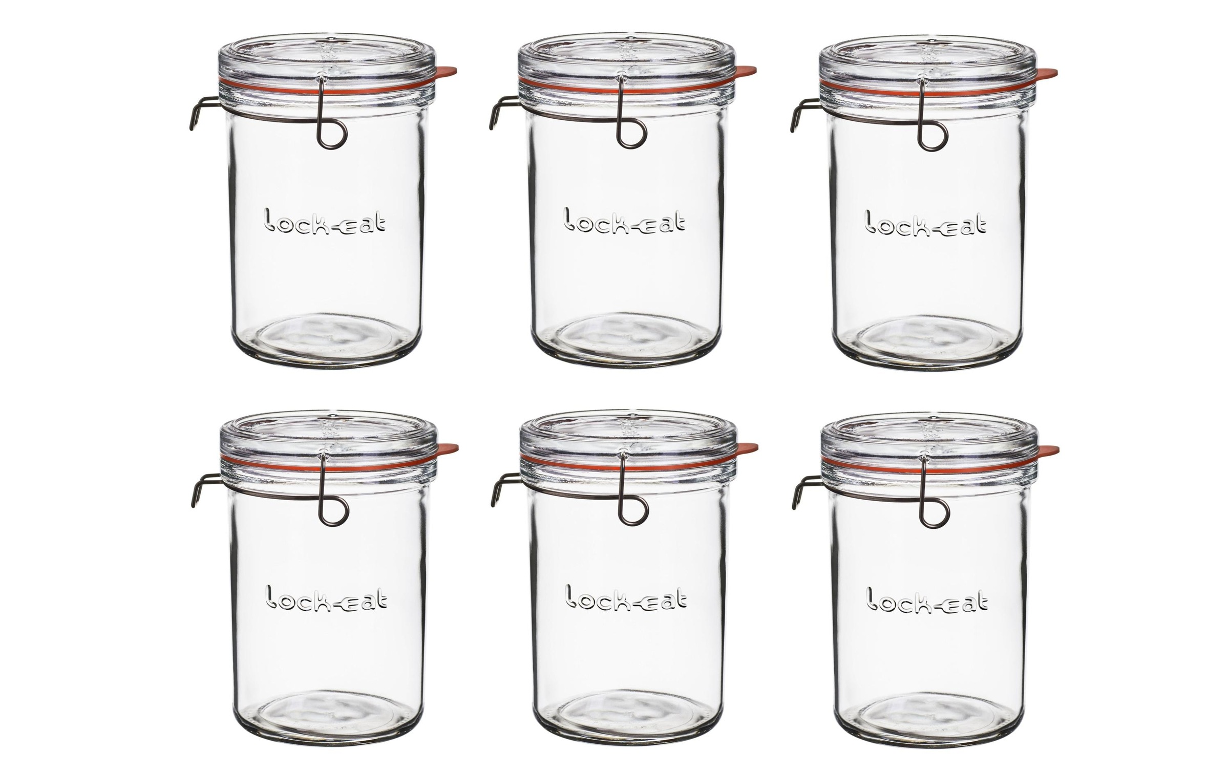 Einmachglas »Luigi Bormioli Einmachglas 1000 ml«, (6 tlg.)