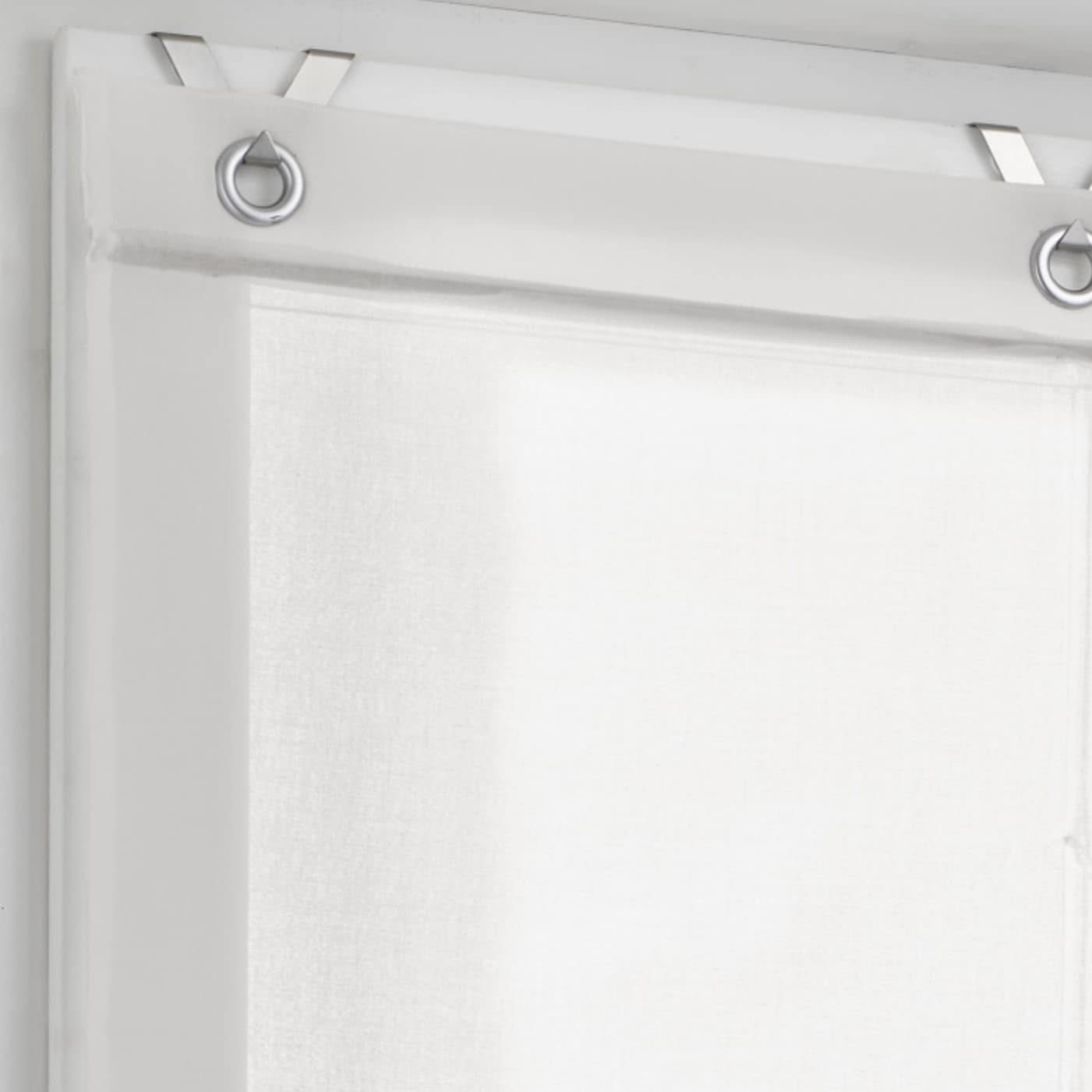 Kutti Paroi japonaise »Elly« mit Suspension du crochet ohne Bohren freihängend Baumwolle bestickter Volant