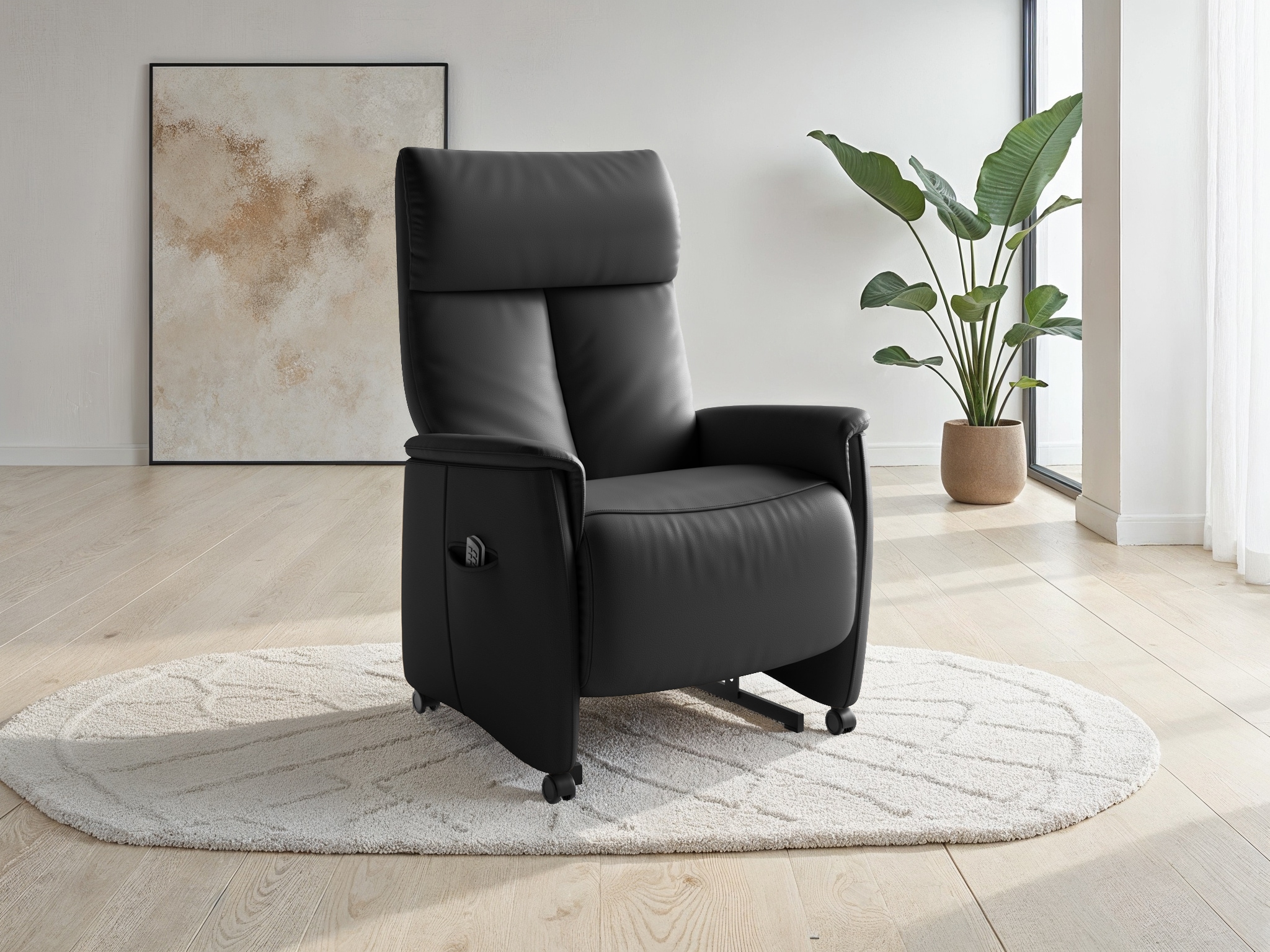 sit&more TV-Sessel "Cremona Comfort Plus, Leder" bis 200 Kg belastbar, mit Herz-Waage Funktion