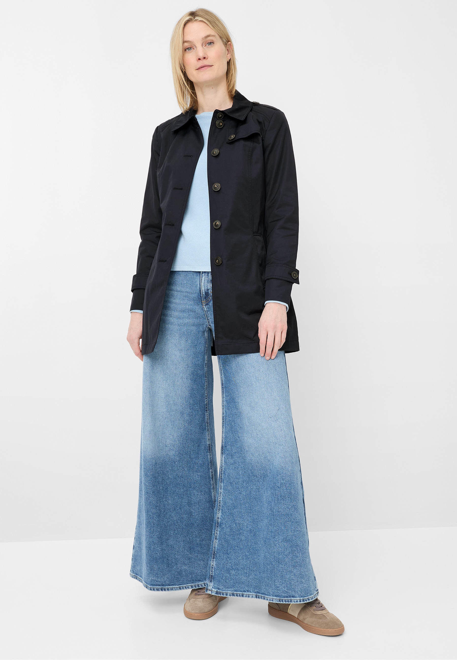 Fuchs Schmitt Manteau court Lightweight Cotton, Regular Fit, Schulterklappen