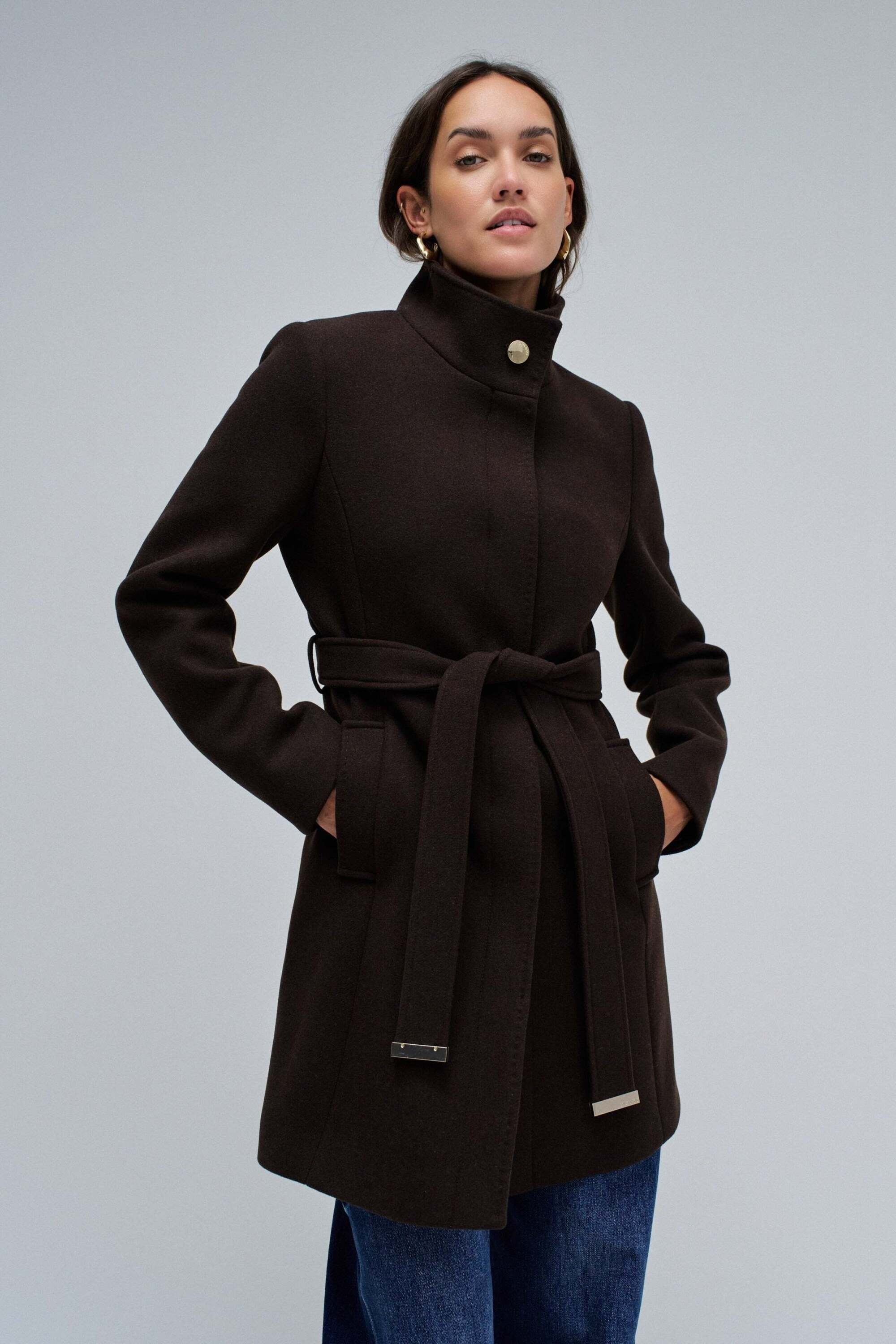 Salsa Manteau en laine »Salsa Jeans Wollmantel The Reimagined Wool Coat«