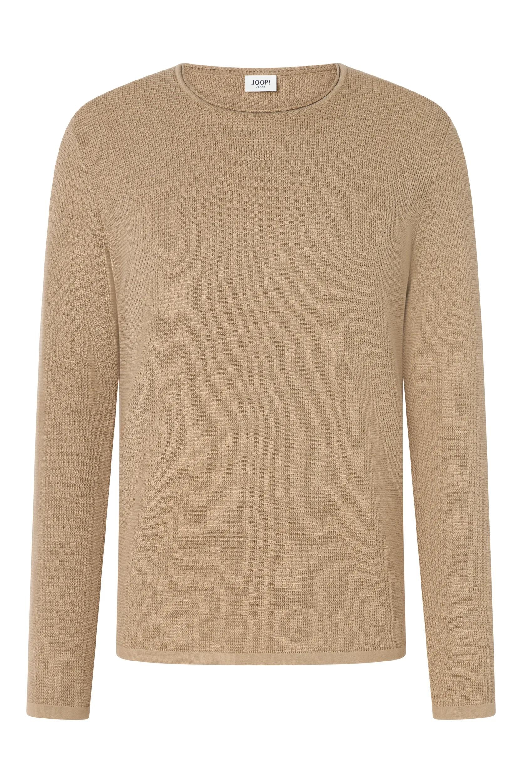 Joop Jeans Pull à col rond »Svenor« mit feinem Strukturmuster