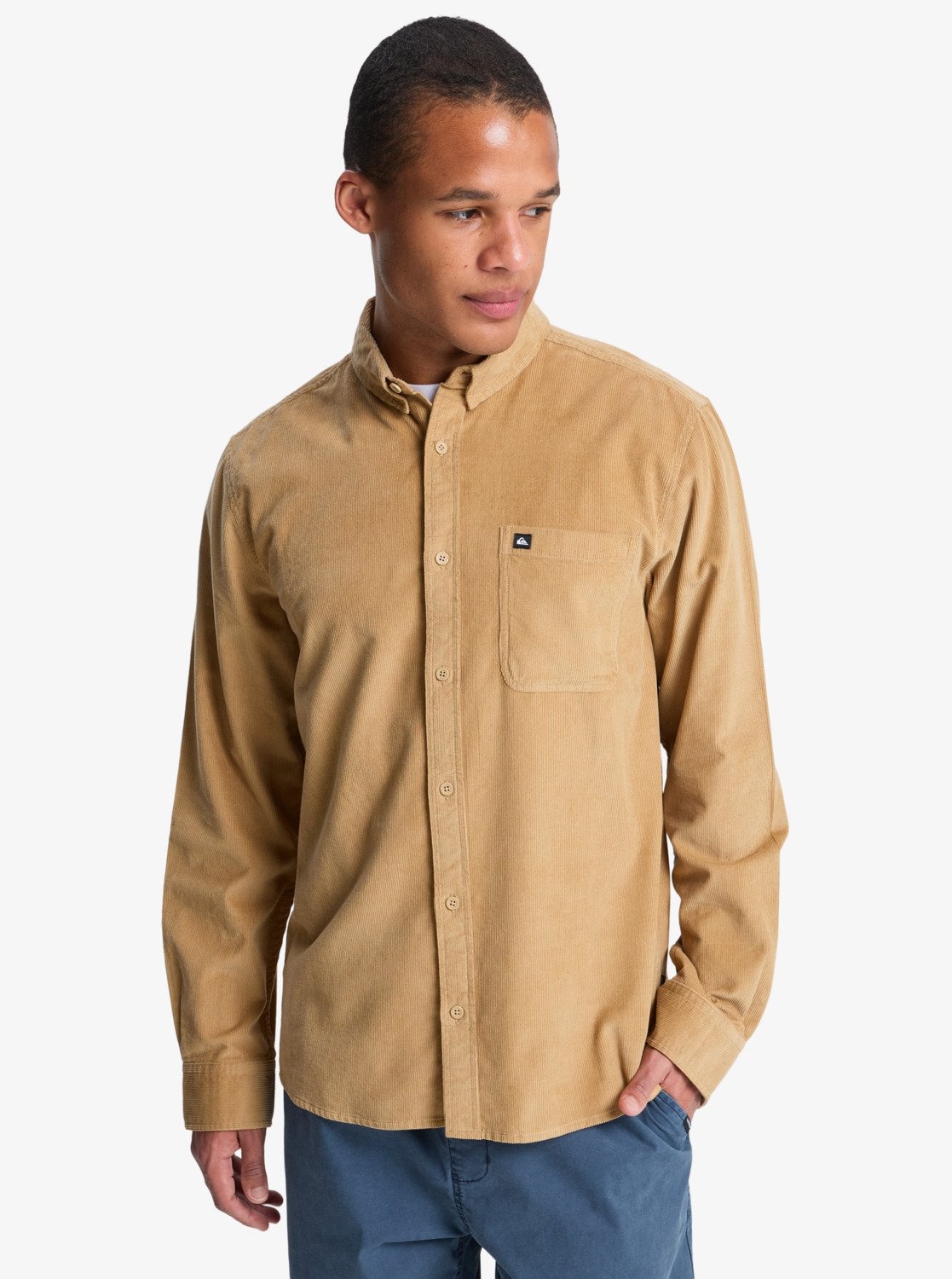 Image of Quiksilver Langarmhemd "SMOKE TRAIL CORD" mit Knopfleiste, Regular Fit