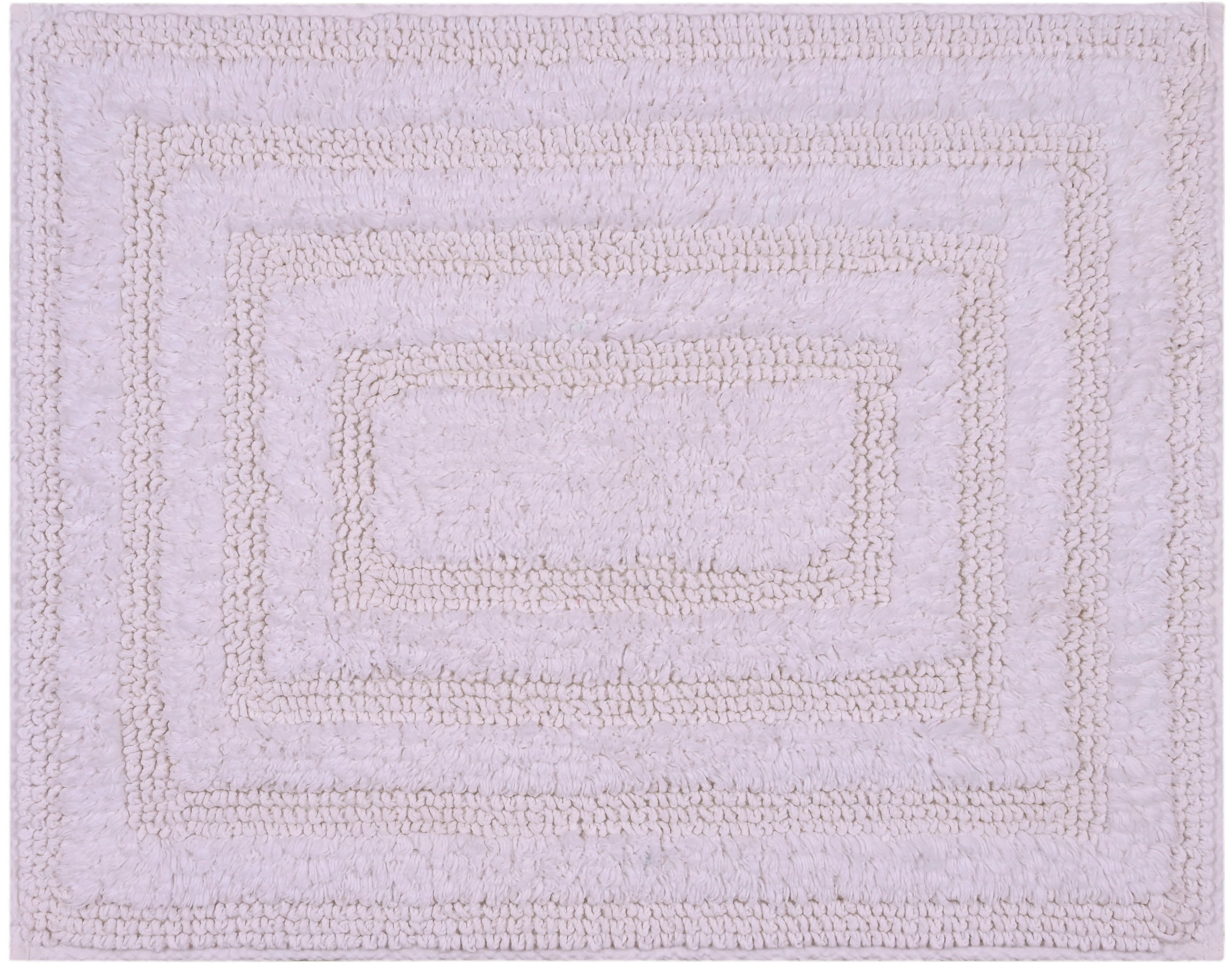 my home Badematte »Inga, Rahmen, Badvorleger, Badezimmer Teppich«, beidseitig nutzbar-fussbodenheizungsgeeignet-strapazierfähig, 100% Baumwolle, Hoch-Tief-Effekt, weich, trocknergeeignet