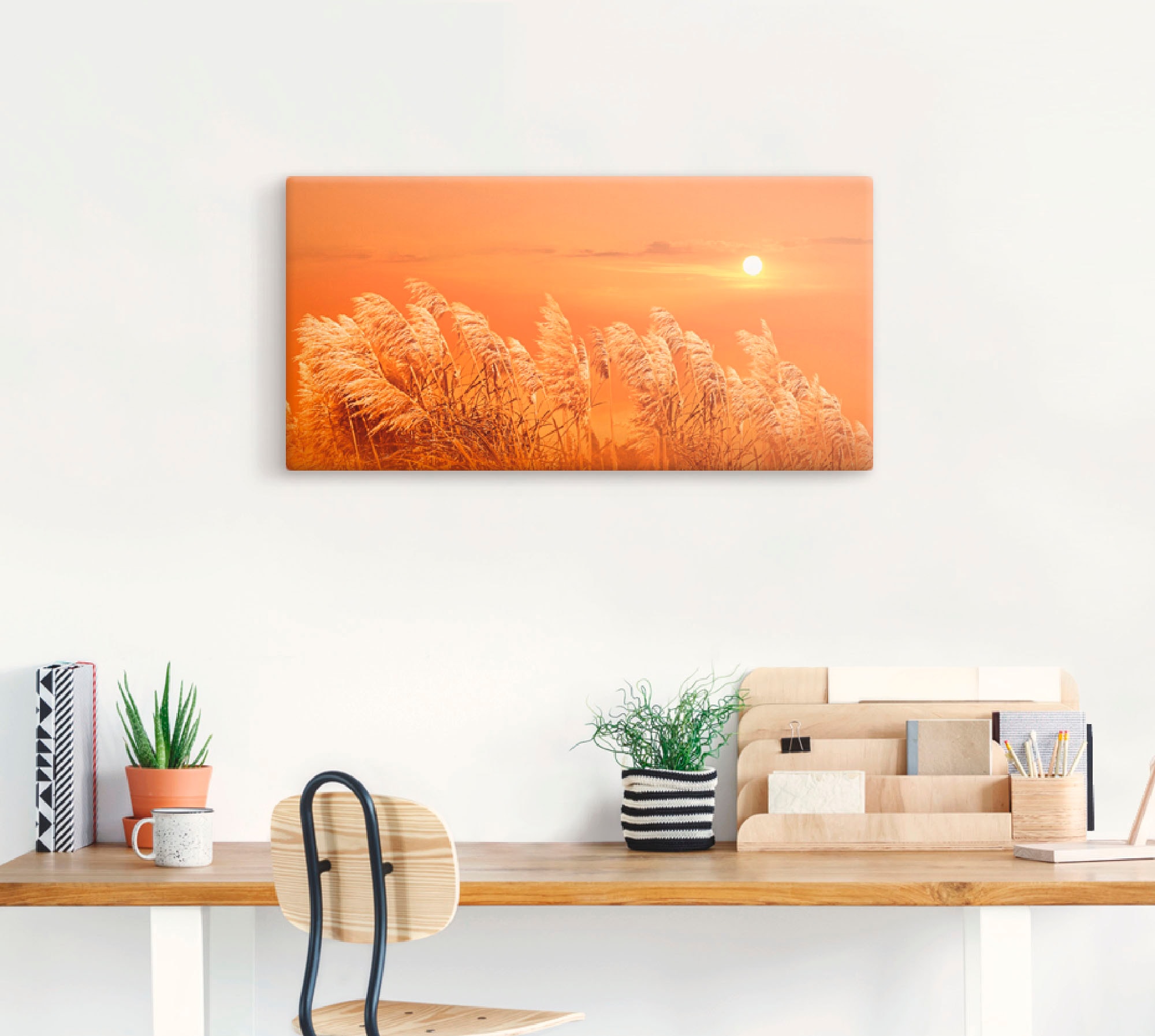 Artland Wandbild »Im Wind«, Gräser, (1 St.), als Leinwandbild in verschied. Grössen