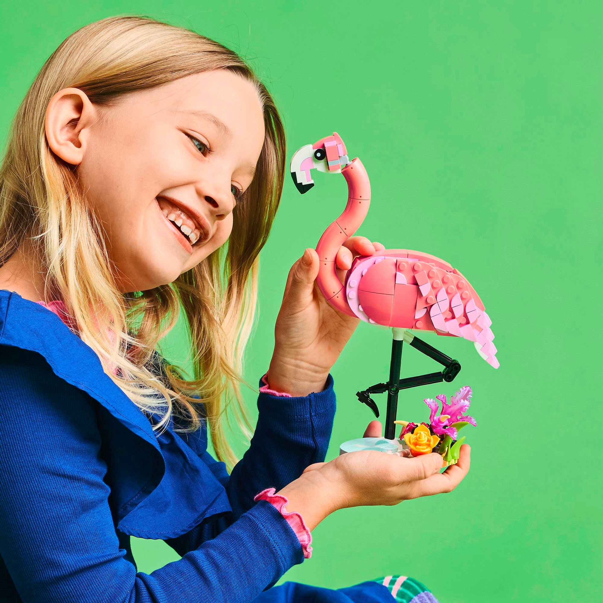 LEGO® Konstruktionsspielsteine »Wilde Tiere: Rosa Flamingo (31170), LEGO® Creator« Made in Europe