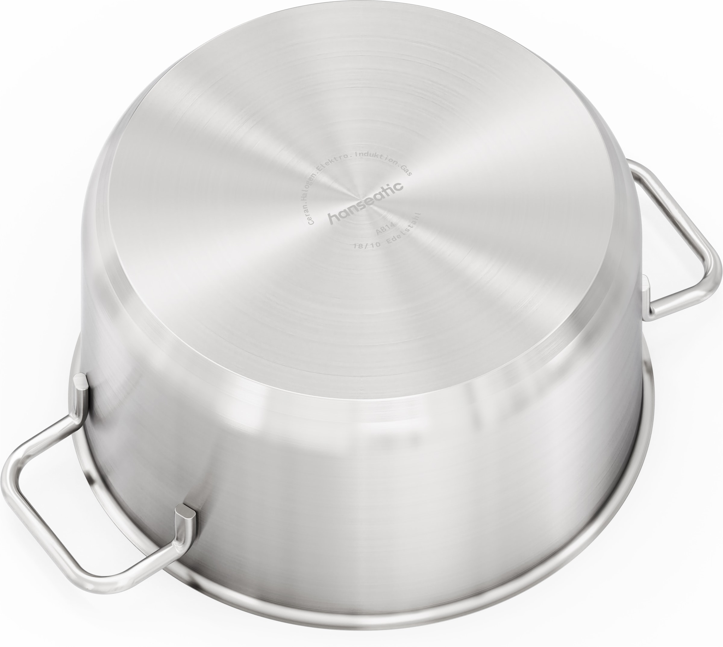 Hanseatic Topf-Set »BASIC« Set, Stielkasserolle 16 cm, Kochtopf 2x16/2x20/1x24 cm, 11 tlg. Edelstahl 18/10