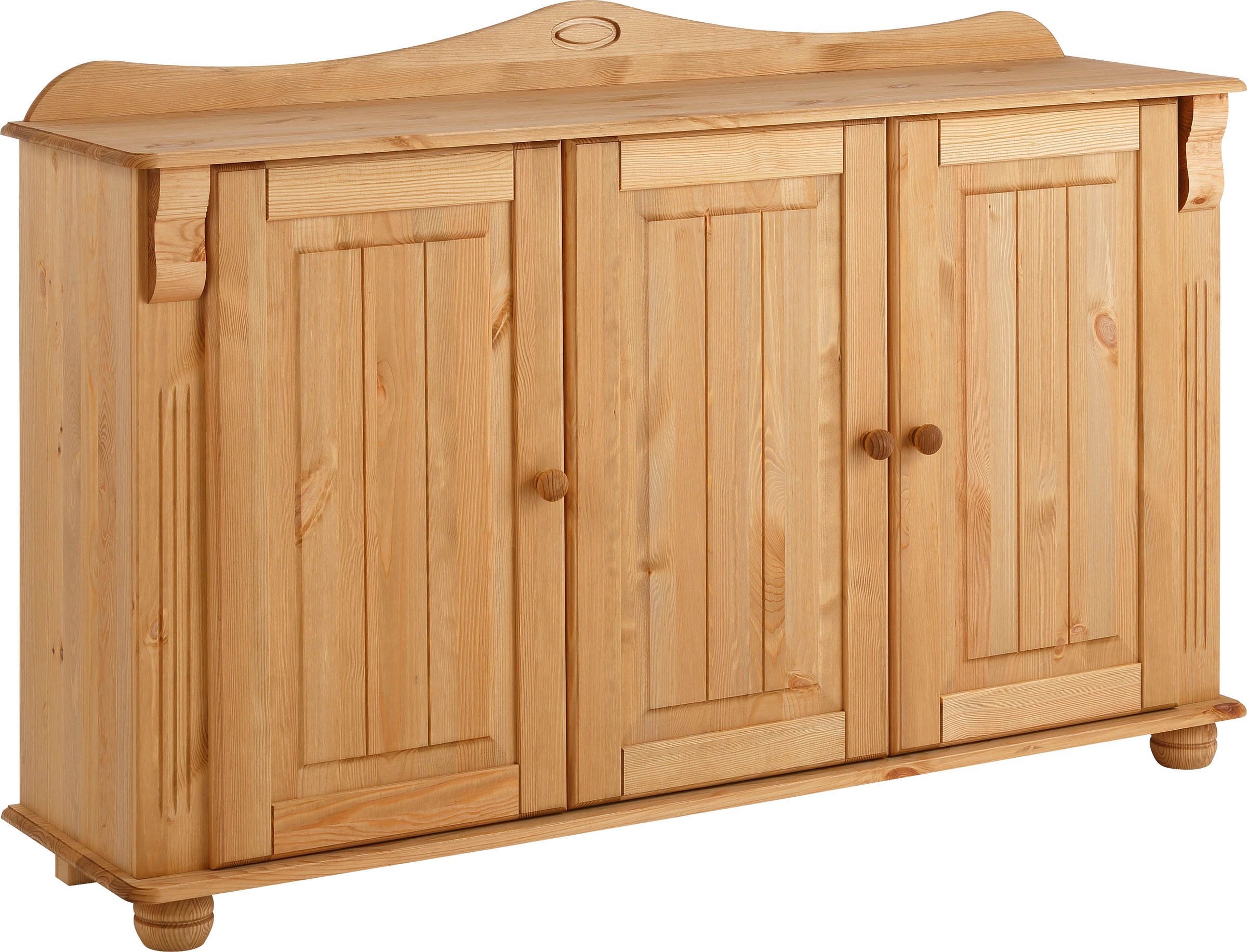Image of GOODproduct Sideboard "Adele" Kommode, 3-türig, Breite 130 cm, aus massiver Kiefer, FSC