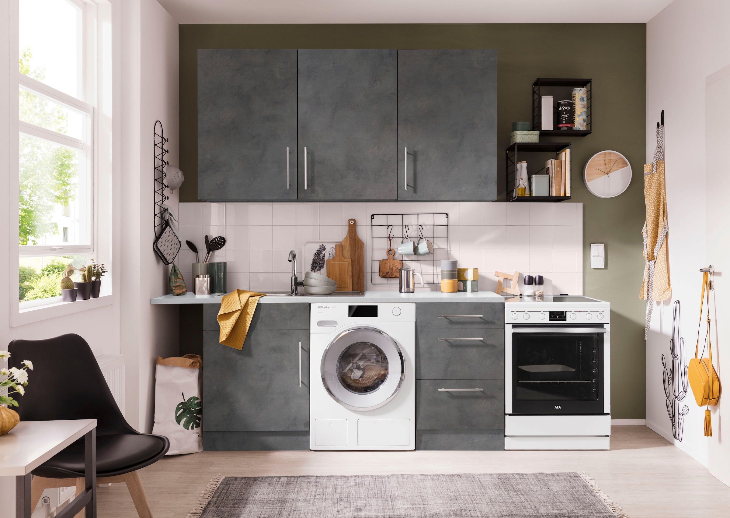 wiho Küchen Unterschrank »Cali« 50 cm breit, mit 2 grossen Auszügen ohne Arbeitsplatte