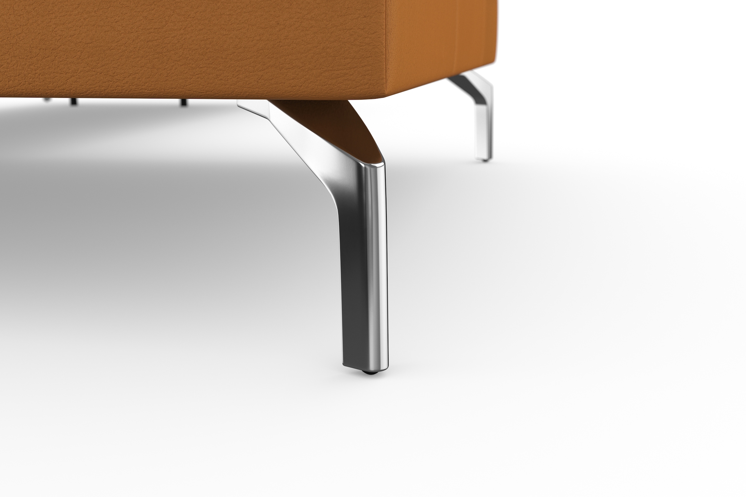 sit&more Ecksofa »Bendigo L-Form«, inklusive Sitztiefenverstellung, Bodenfreiheit 15 cm, 2 Fussfarben