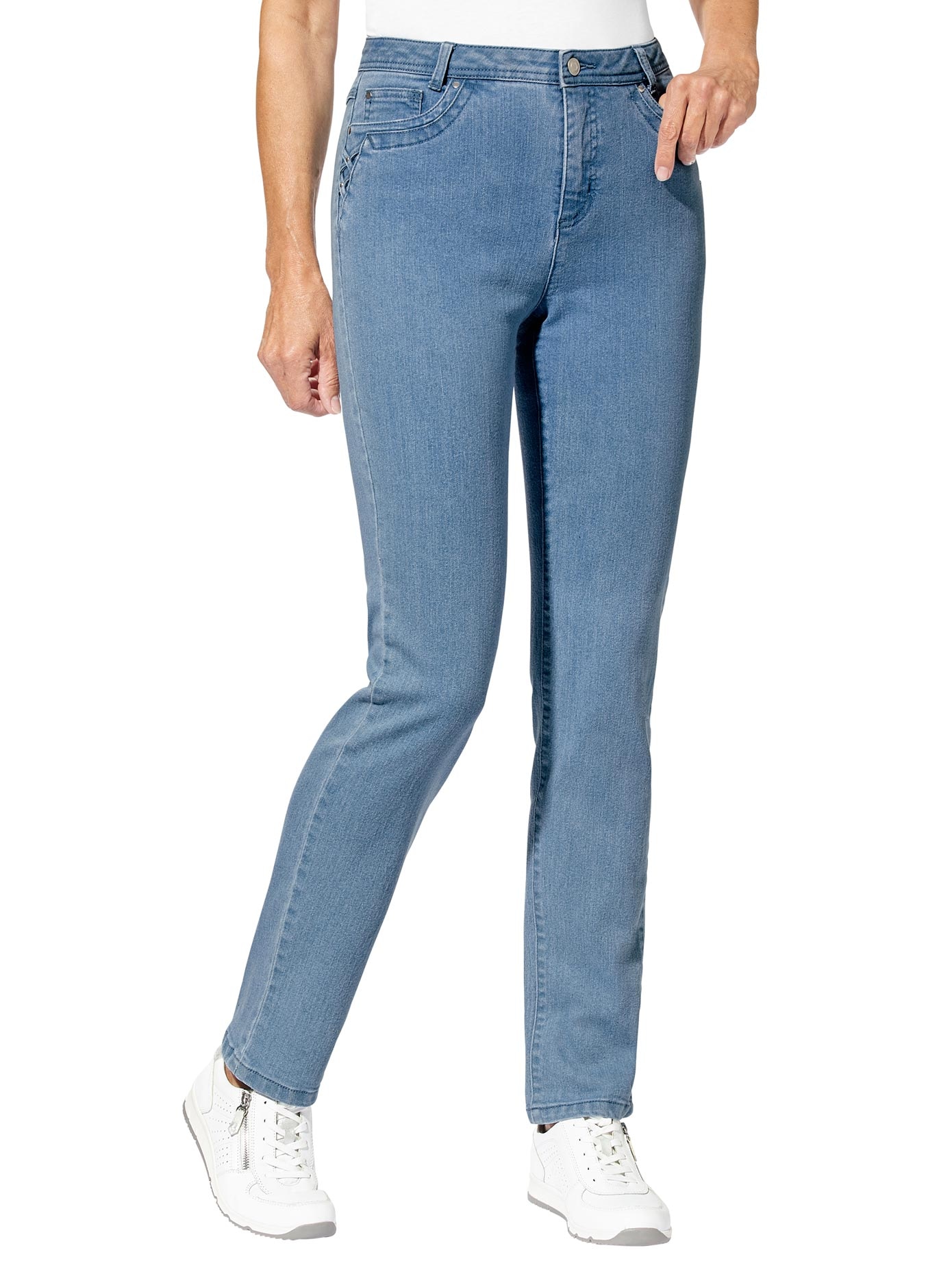 Jeans mit Sattel hinten für ein optimale Passform