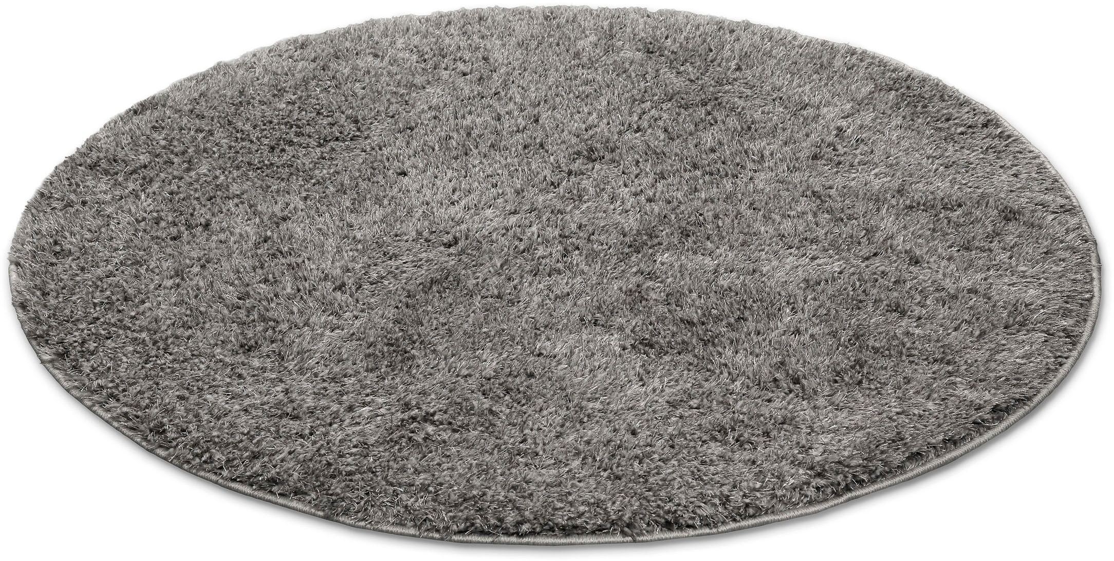 my home Hochflor-Teppich »Nickolas«, rund, 30 mm Höhe, Langflor, Shaggy, dichter weicher Hochflor, uni farben, Wohnzimmer