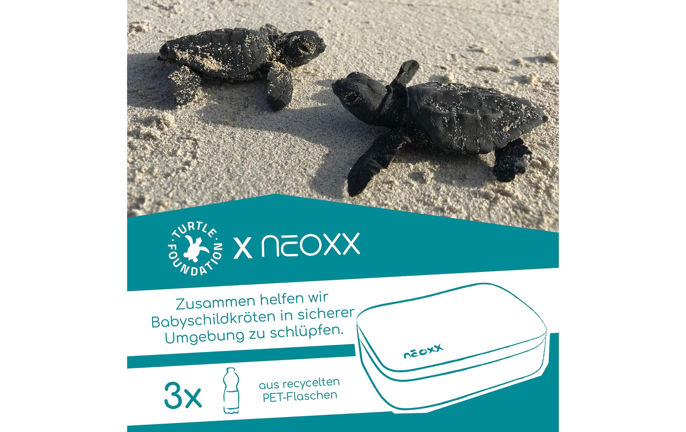 neoxx Étui »Schlamperbox, Dunk« partiellement en matériau recyclé